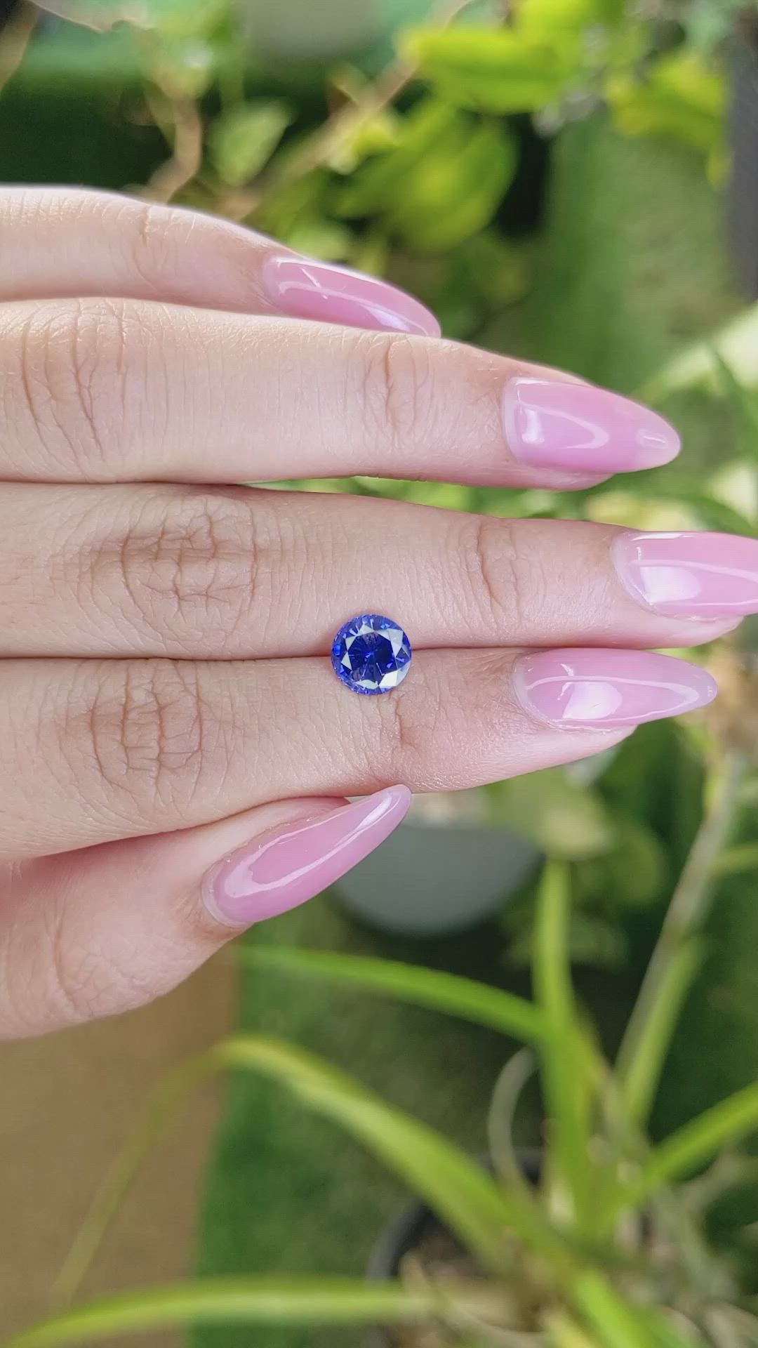 1.88 Ct. Blue Sapphire from Ceylon (Sri Lanka) Size Video