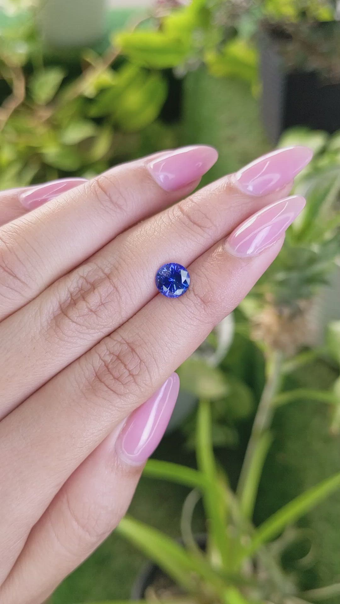 1.88 Ct. Blue Sapphire from Ceylon (Sri Lanka) Size Video