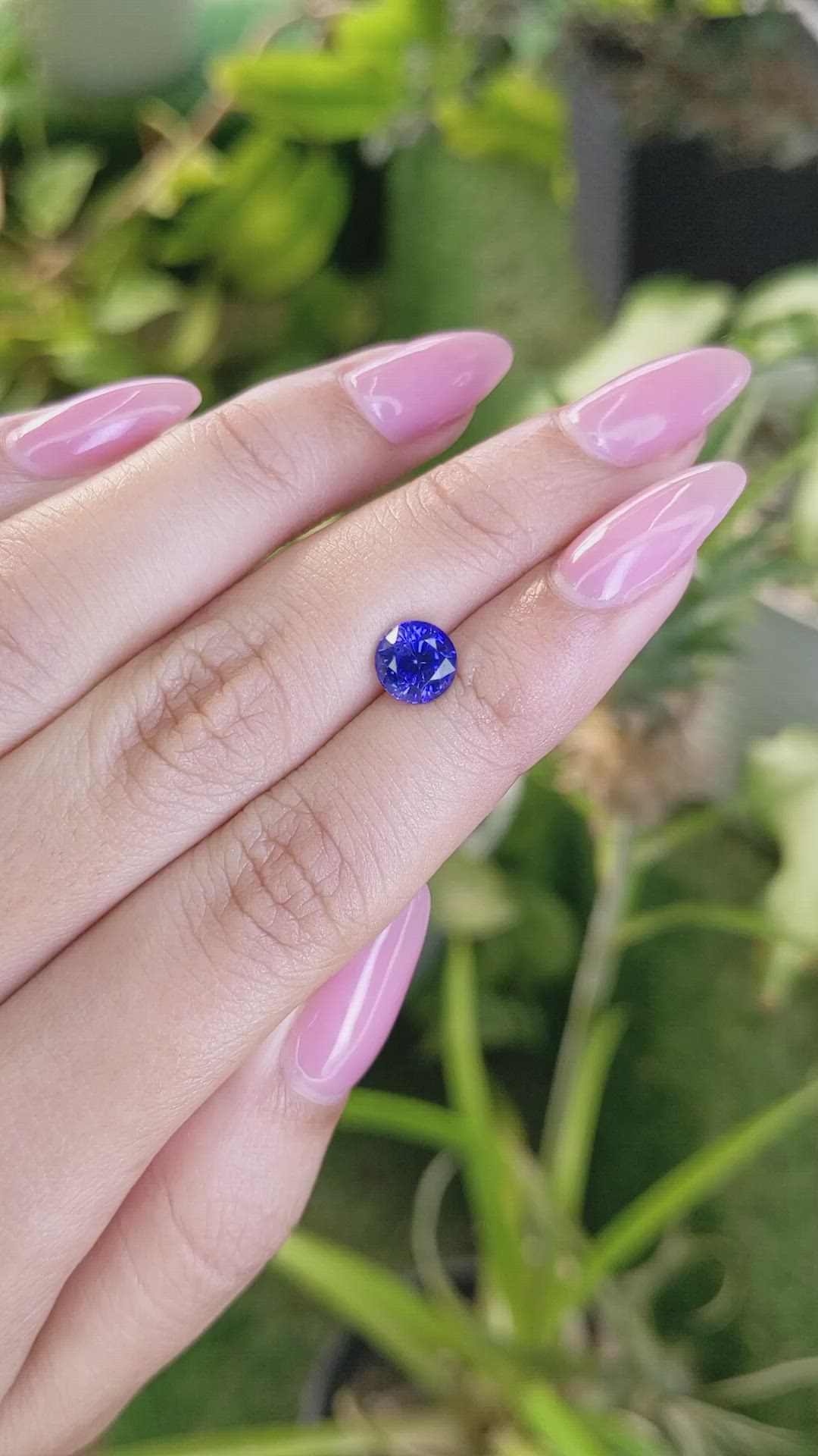 1.91 Ct. Blue Sapphire from Ceylon (Sri Lanka) Size Video