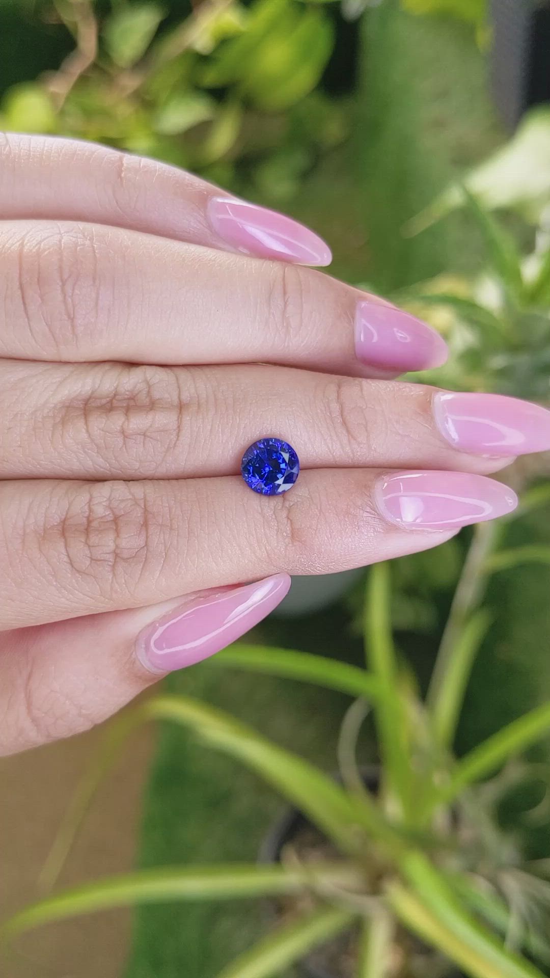 1.98 Ct. Blue Sapphire from Ceylon (Sri Lanka) Size Video