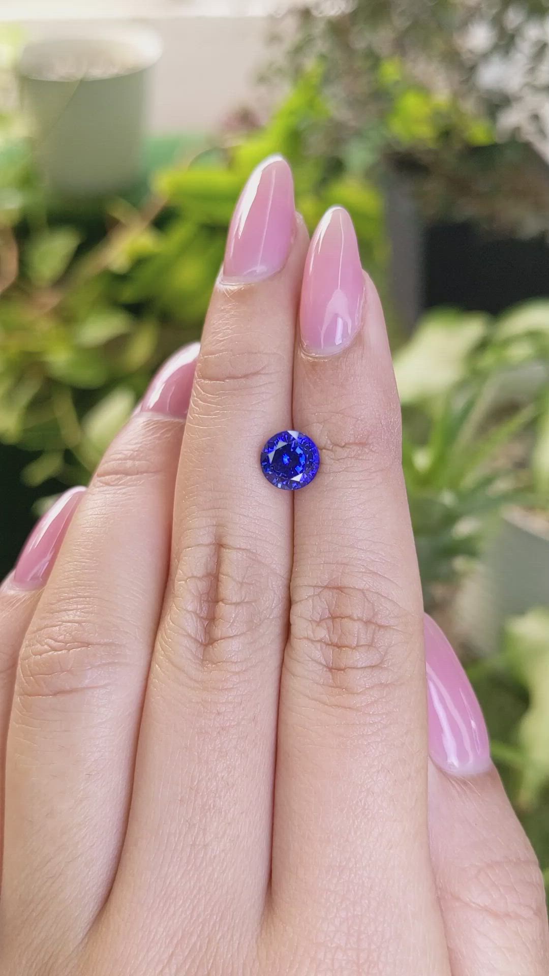 1.98 Ct. Blue Sapphire from Ceylon (Sri Lanka) Size Video