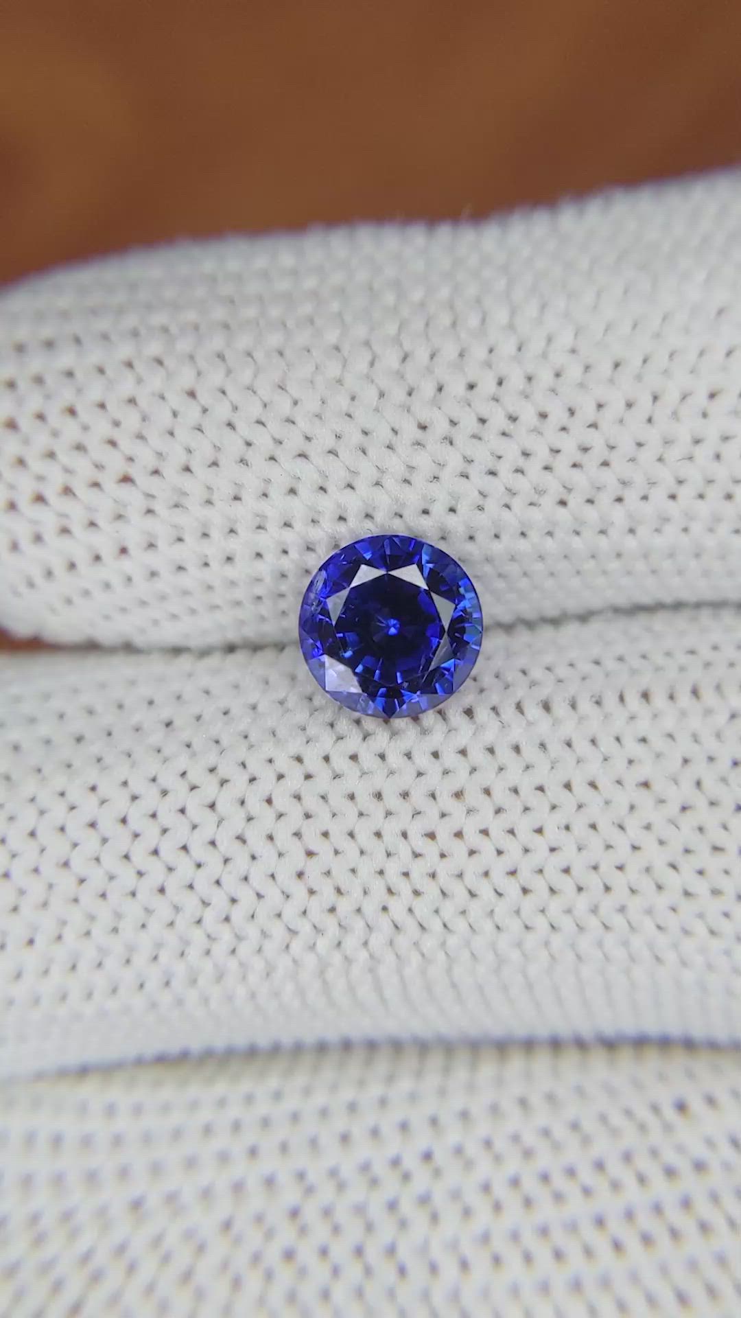 1.98 Ct. Blue Sapphire from Ceylon (Sri Lanka) Size Video