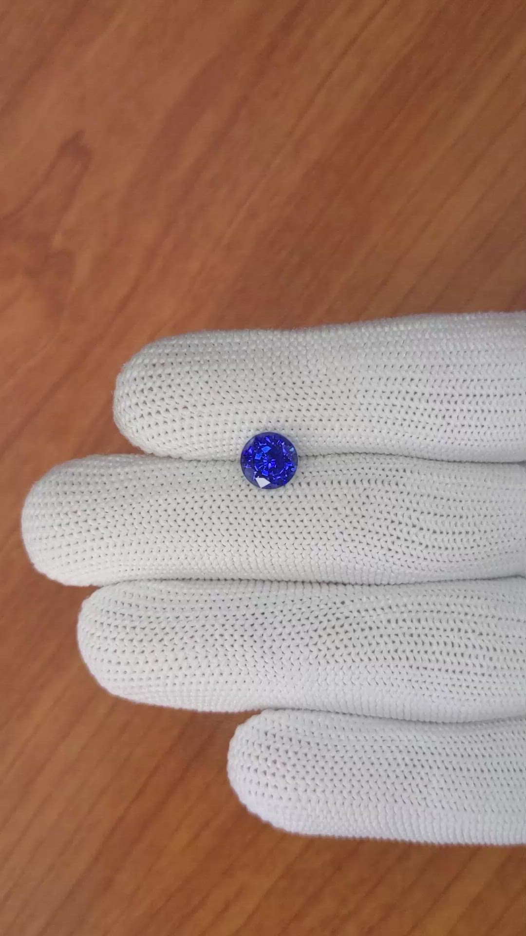 1.98 Ct. Blue Sapphire from Ceylon (Sri Lanka) Size Video