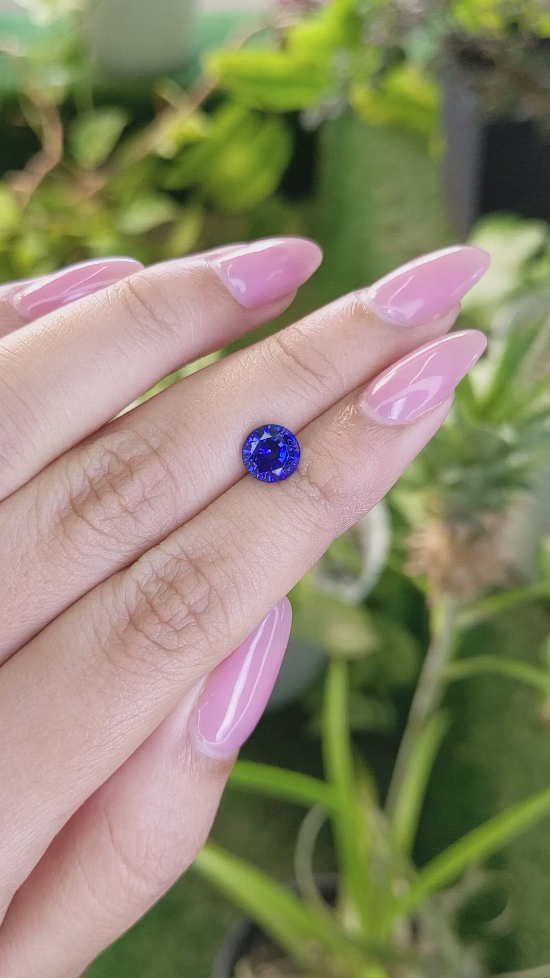 1.98 Ct. Blue Sapphire from Ceylon (Sri Lanka) Size Video