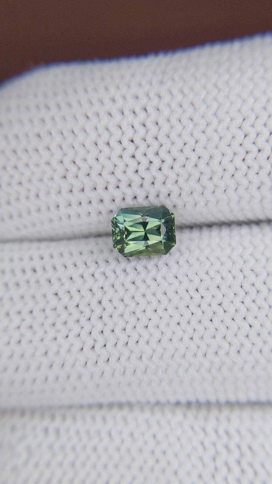 1.19 Ct. Bluish Green Sapphire from Madagascar Size Video