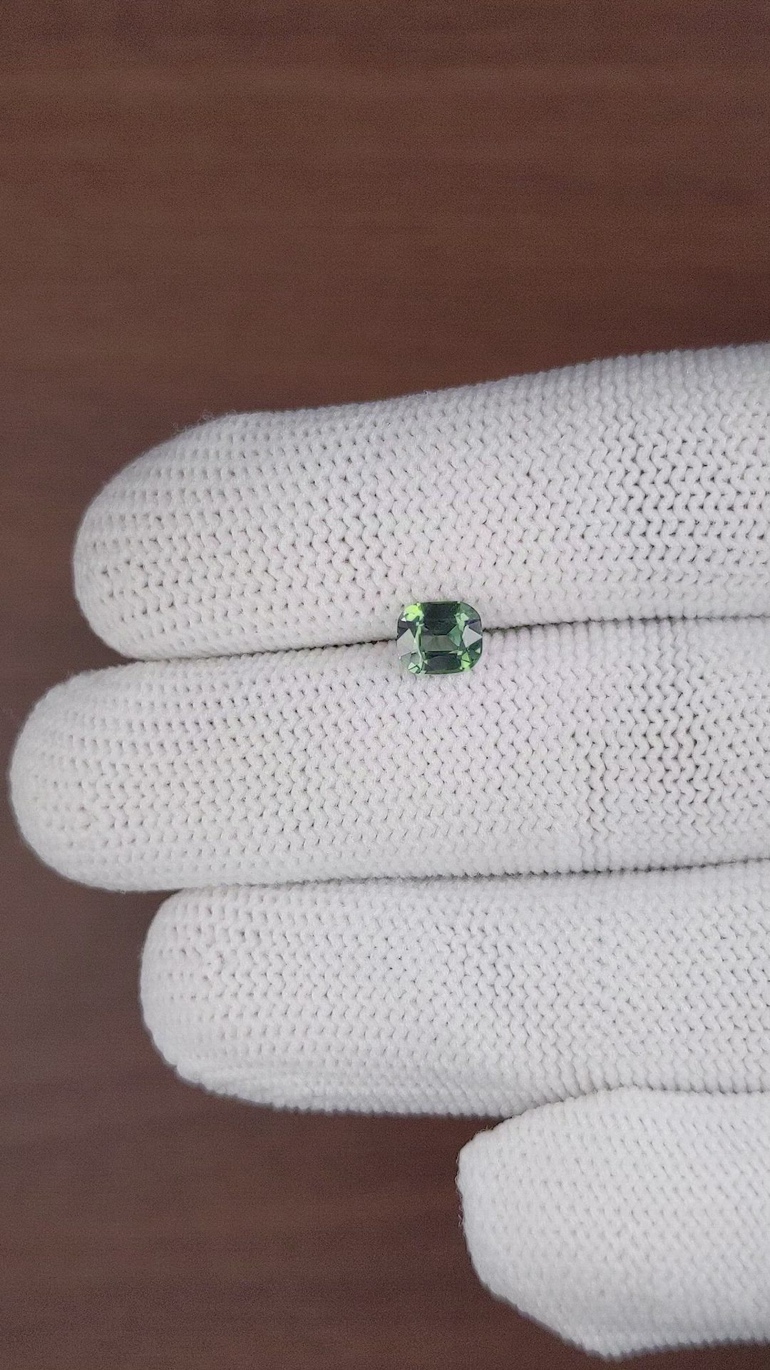 0.97 Ct. Green Sapphire from Madagascar Size Video
