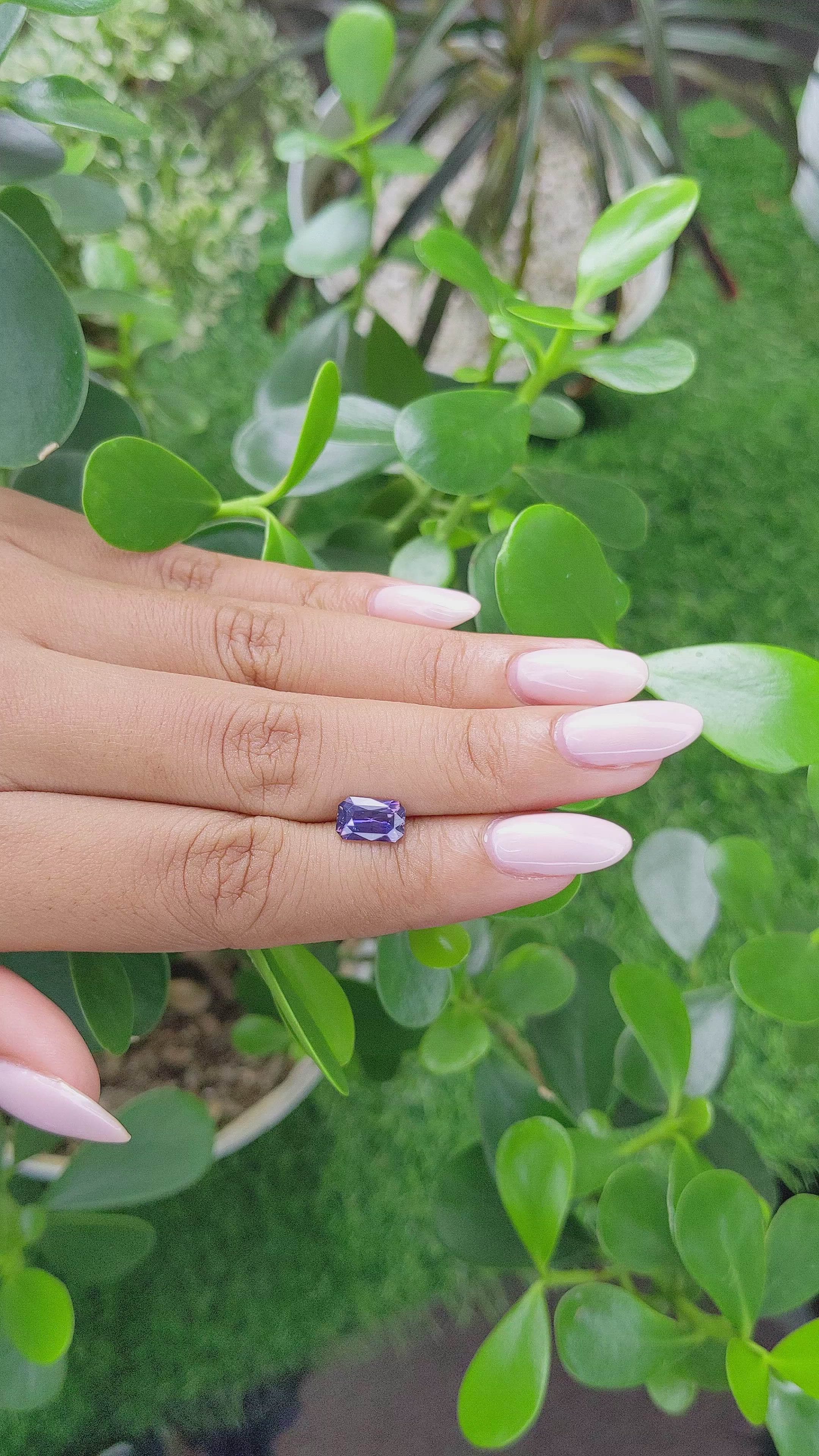 1.43 Ct. Bi Color Sapphire from Ceylon (Sri Lanka) Size Video