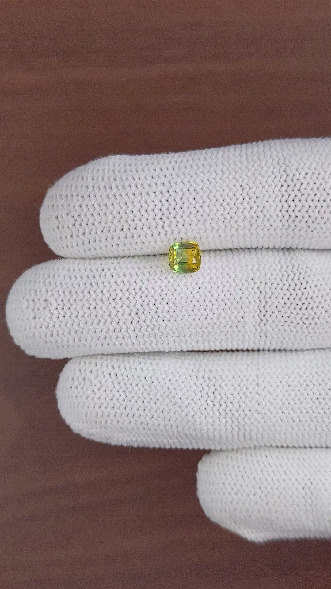 1.00 Ct. Bi Color / Parti Sapphire from Africa Size Video