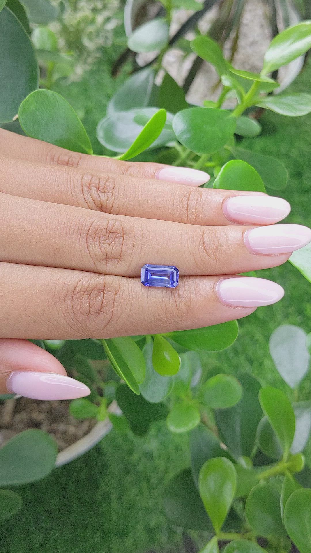 2.08 Ct. Blue Sapphire from Ceylon (Sri Lanka) Size Video