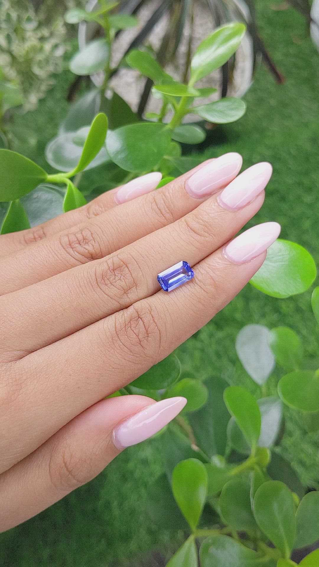 2.08 Ct. Blue Sapphire from Ceylon (Sri Lanka) Size Video