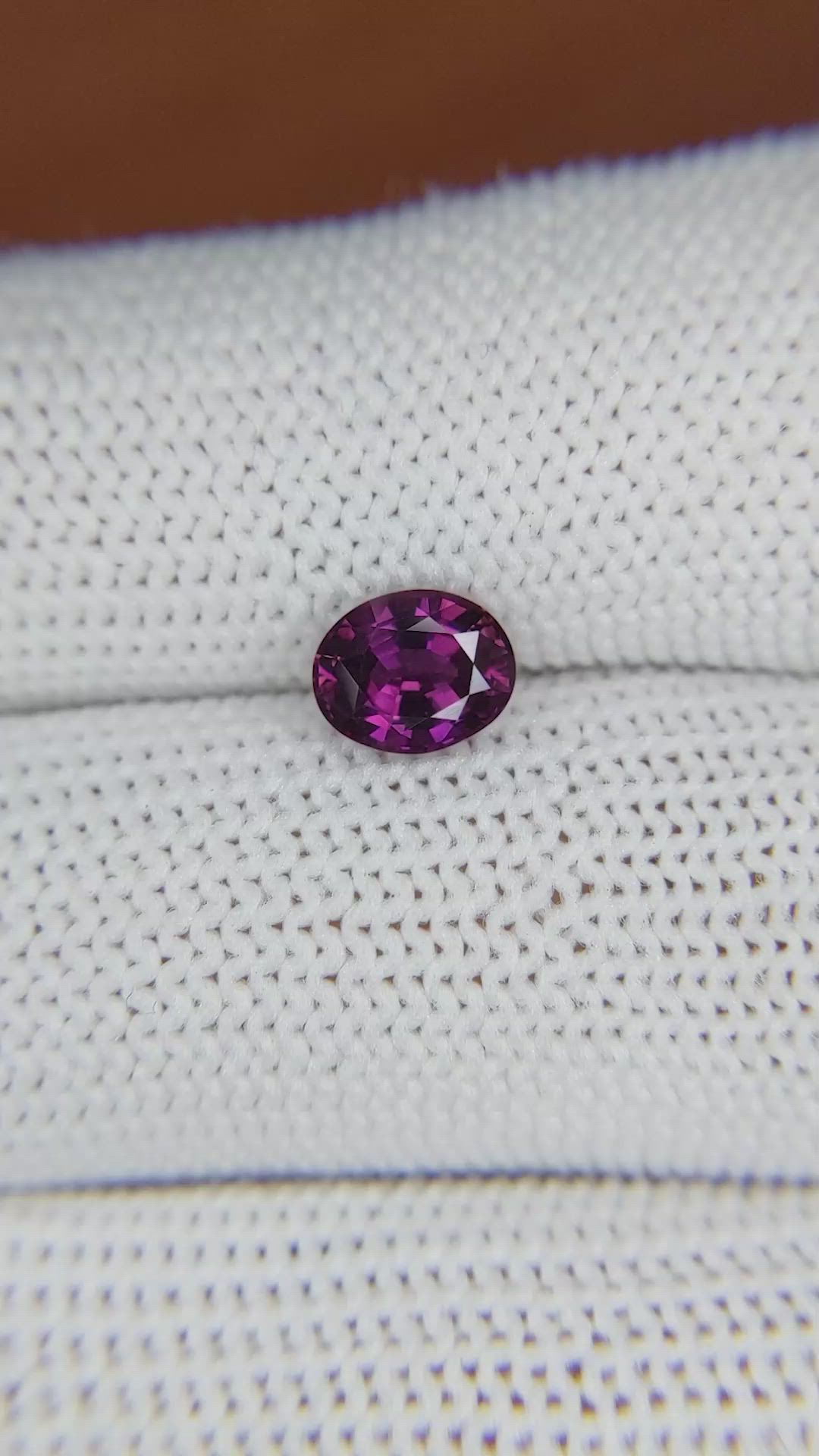 1.16 Ct. Pinkish Purple Sapphire from Ceylon (Sri Lanka) Size Video