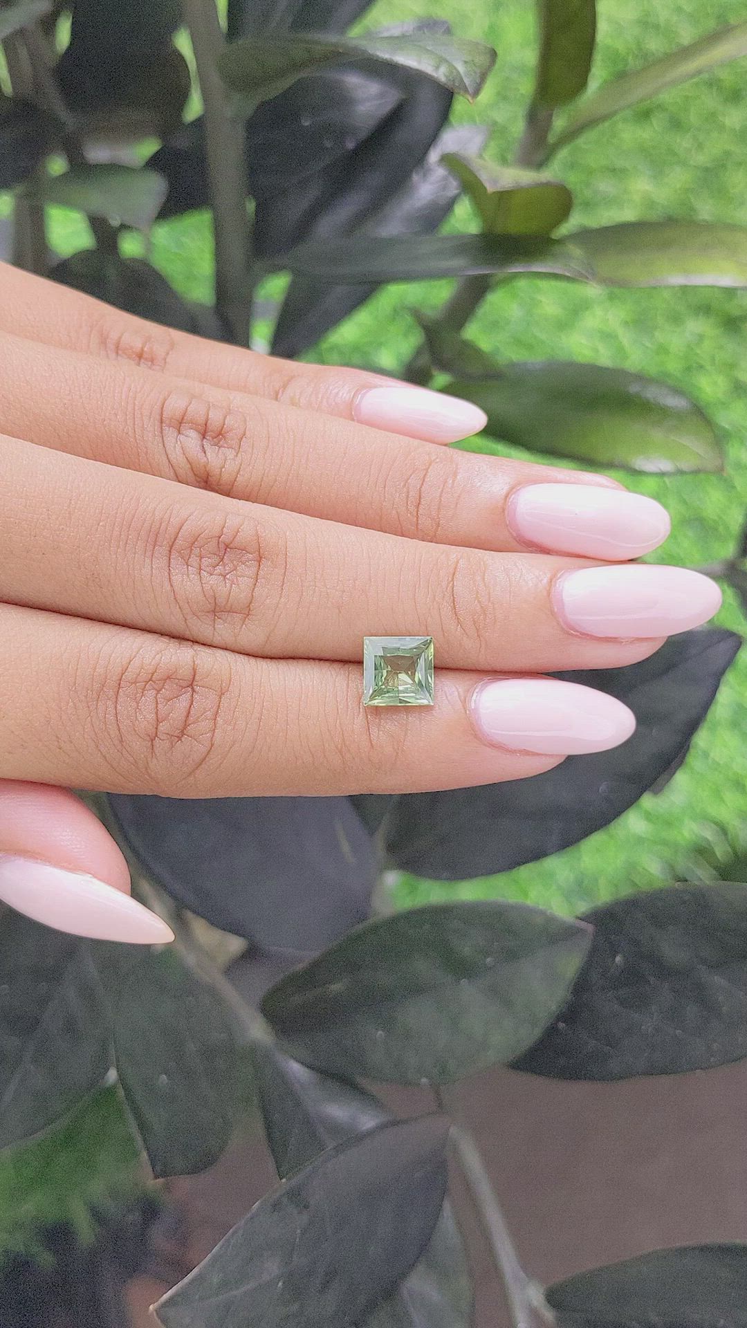 2.18 Ct. Green Sapphire from Madagascar Size Video