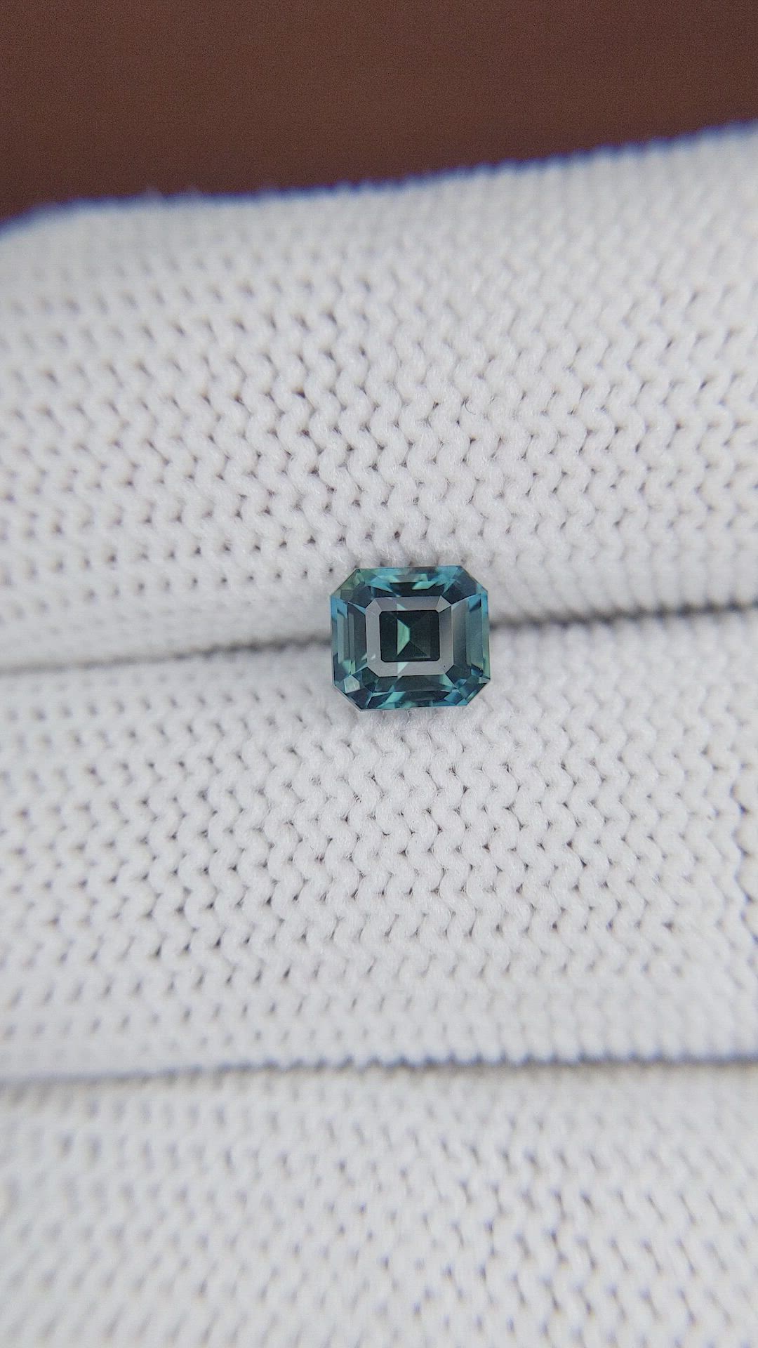 1.53 Ct. Greenish Blue Sapphire from Madagascar Size Video