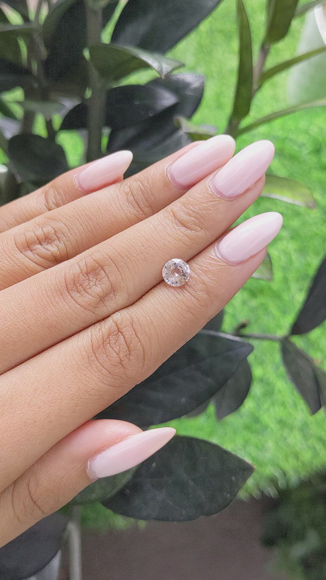 1.03 Ct. Pink Sapphire from Madagascar Size Video