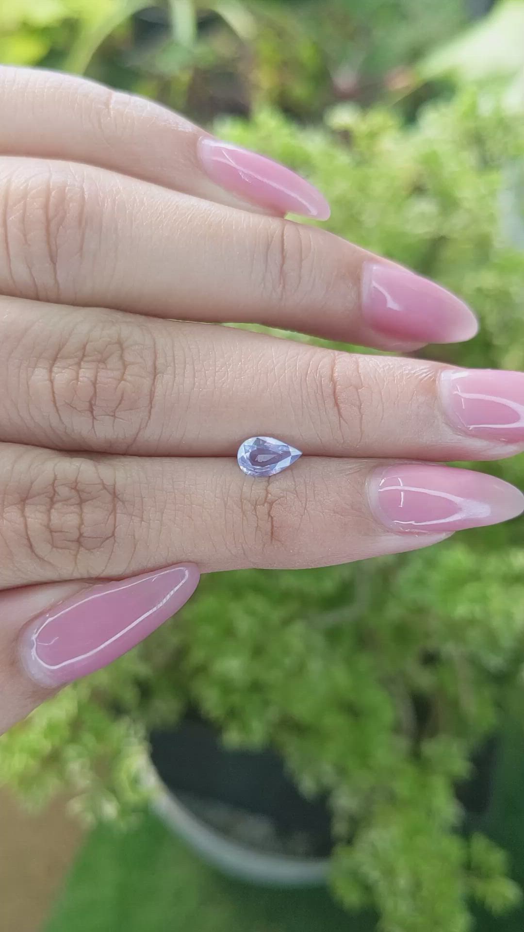 0.62 Ct. Blue Sapphire from Ceylon (Sri Lanka) Size Video