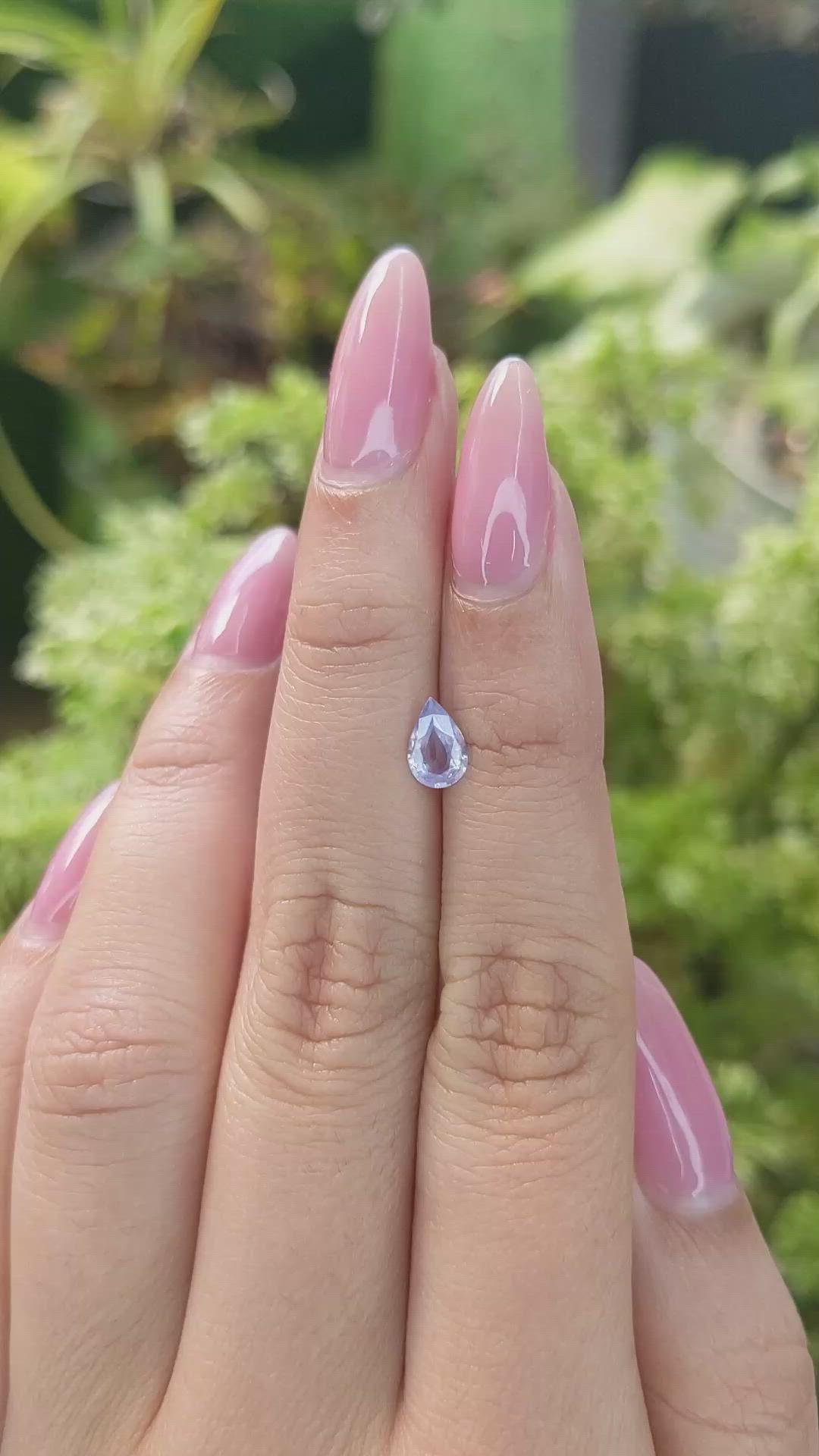 0.62 Ct. Blue Sapphire from Ceylon (Sri Lanka) Size Video