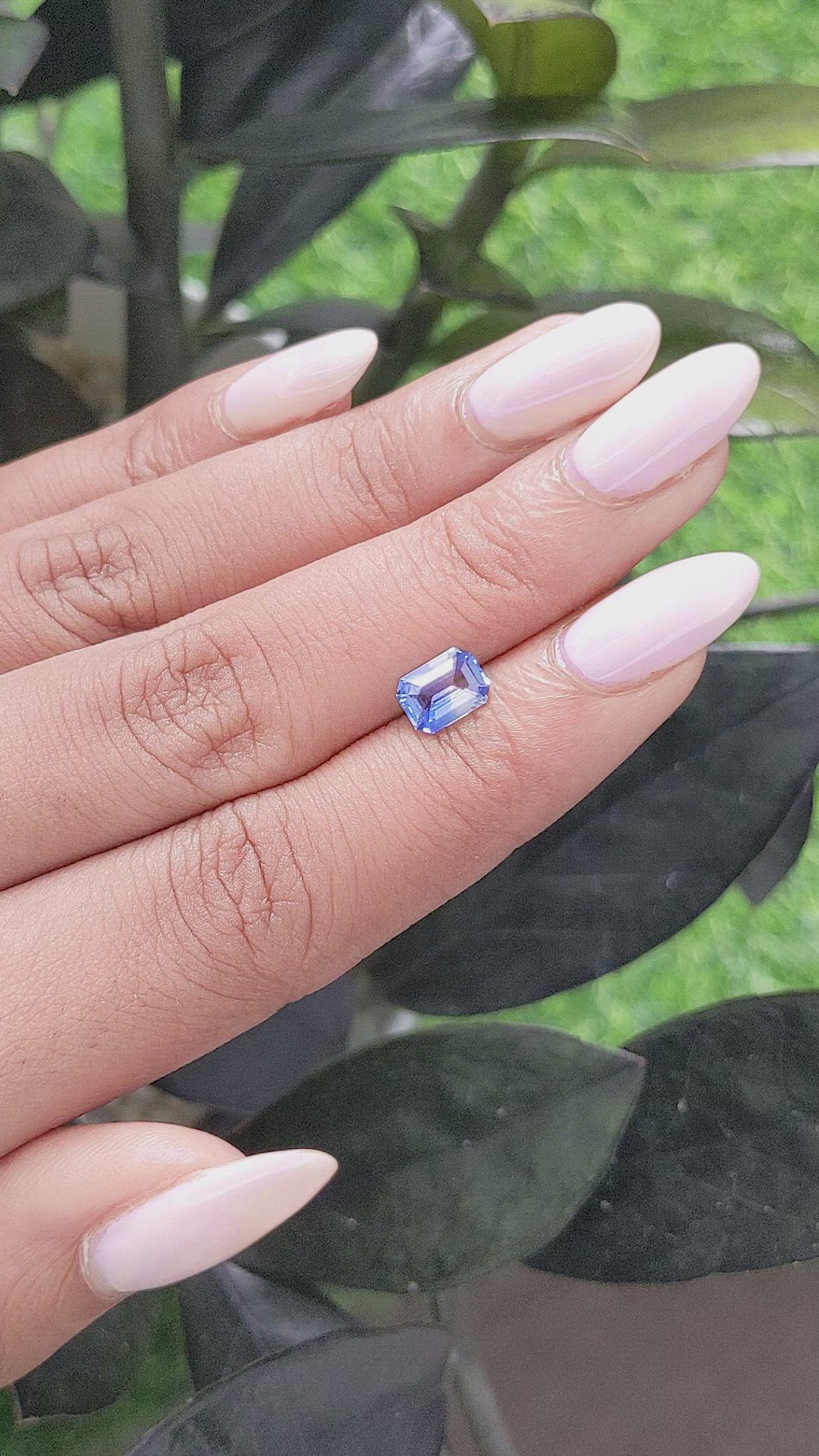 1.03 Ct. Bi Color Sapphire from Ceylon (Sri Lanka) Size Video