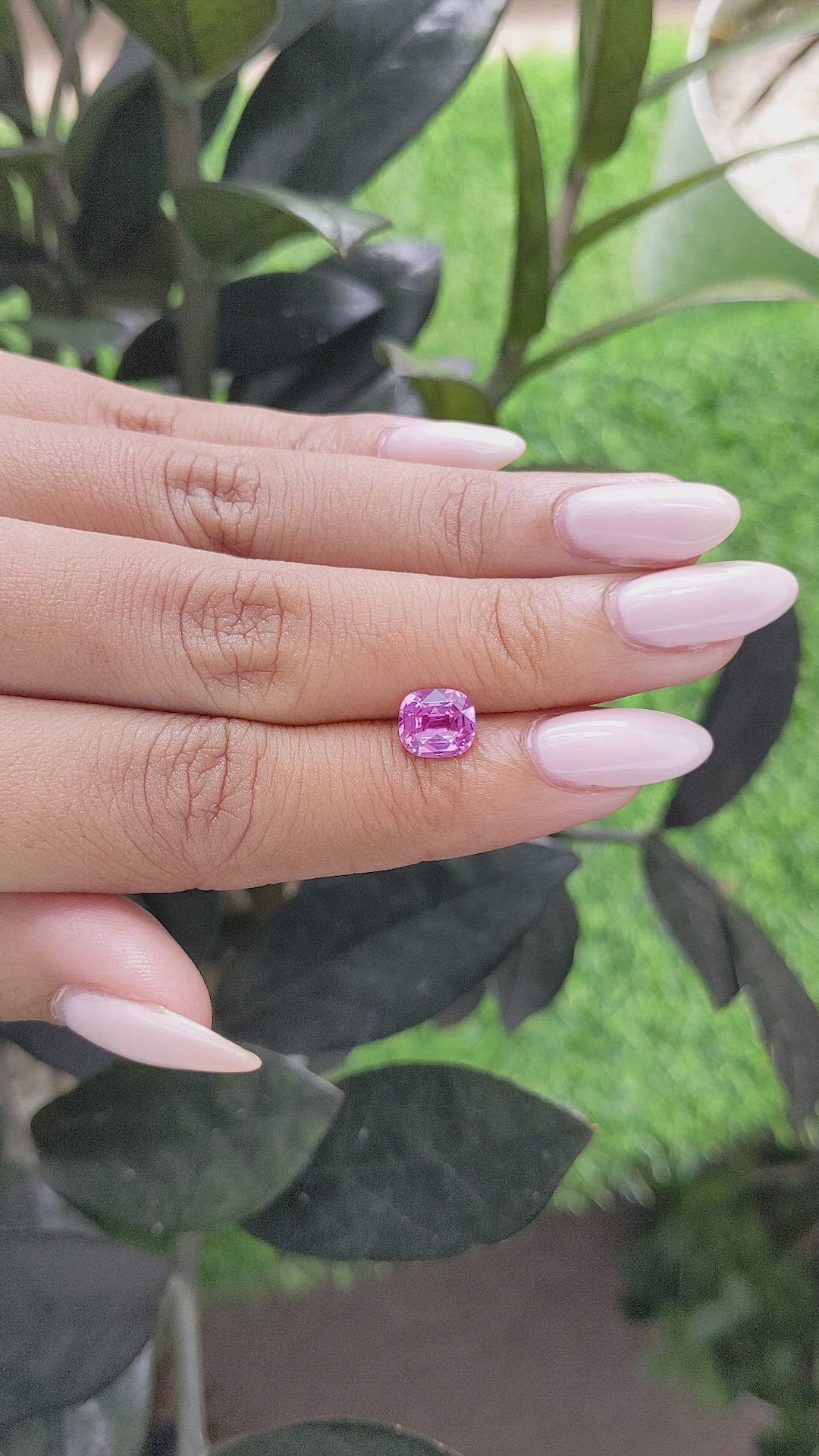 1.62 Ct. Pink Sapphire from Madagascar Size Video