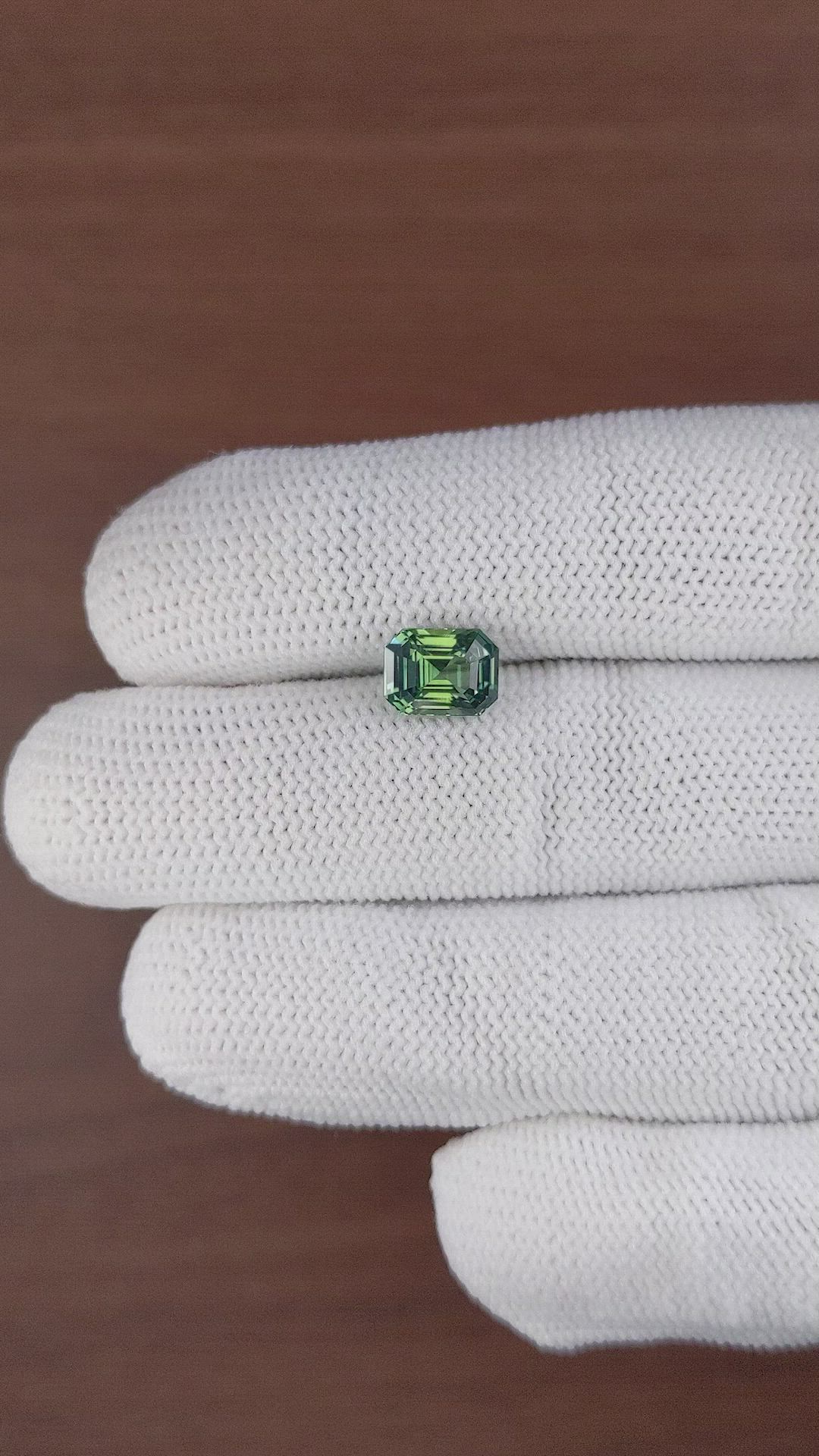 2.51 Ct. Green Sapphire from Madagascar Size Video