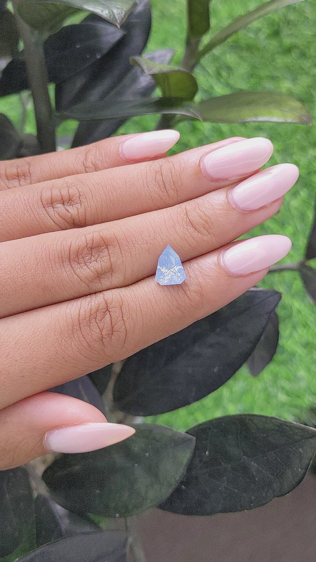 2.06 Ct. Blue Sapphire from Ceylon (Sri Lanka) Size Video
