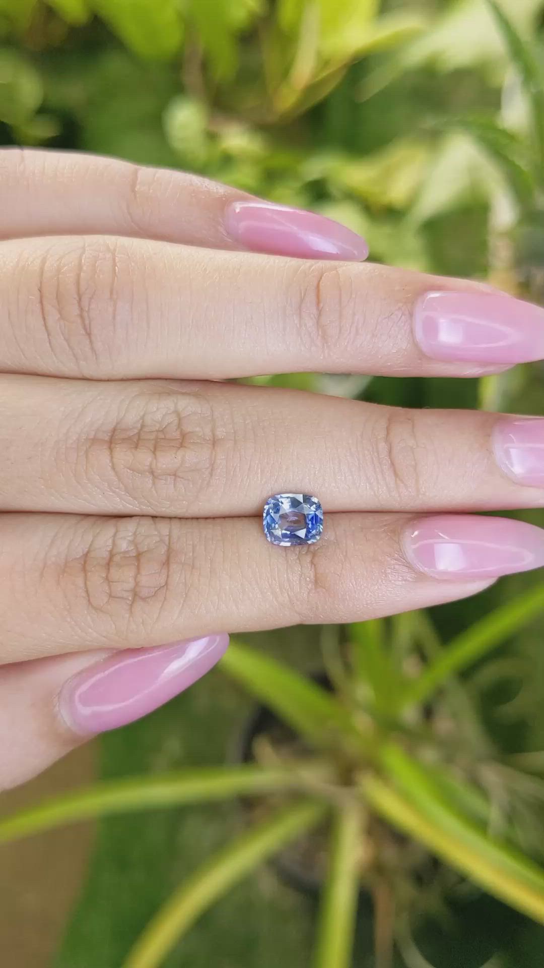 1.41 Ct. Bi Color Sapphire from Ceylon (Sri Lanka) Size Video