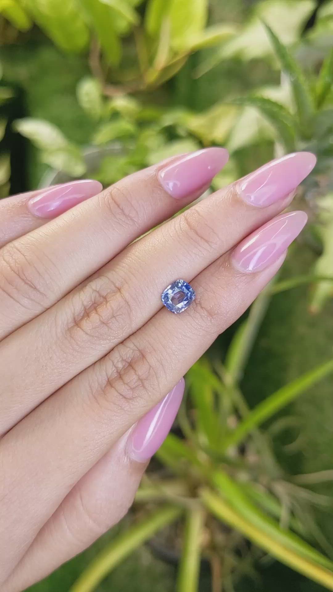 1.41 Ct. Bi Color Sapphire from Ceylon (Sri Lanka) Size Video