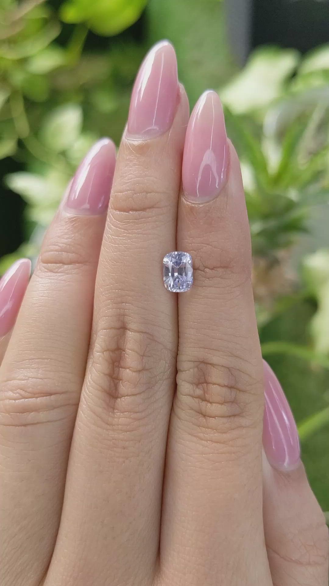 1.18 Ct. Blue Sapphire from Ceylon (Sri Lanka) Size Video
