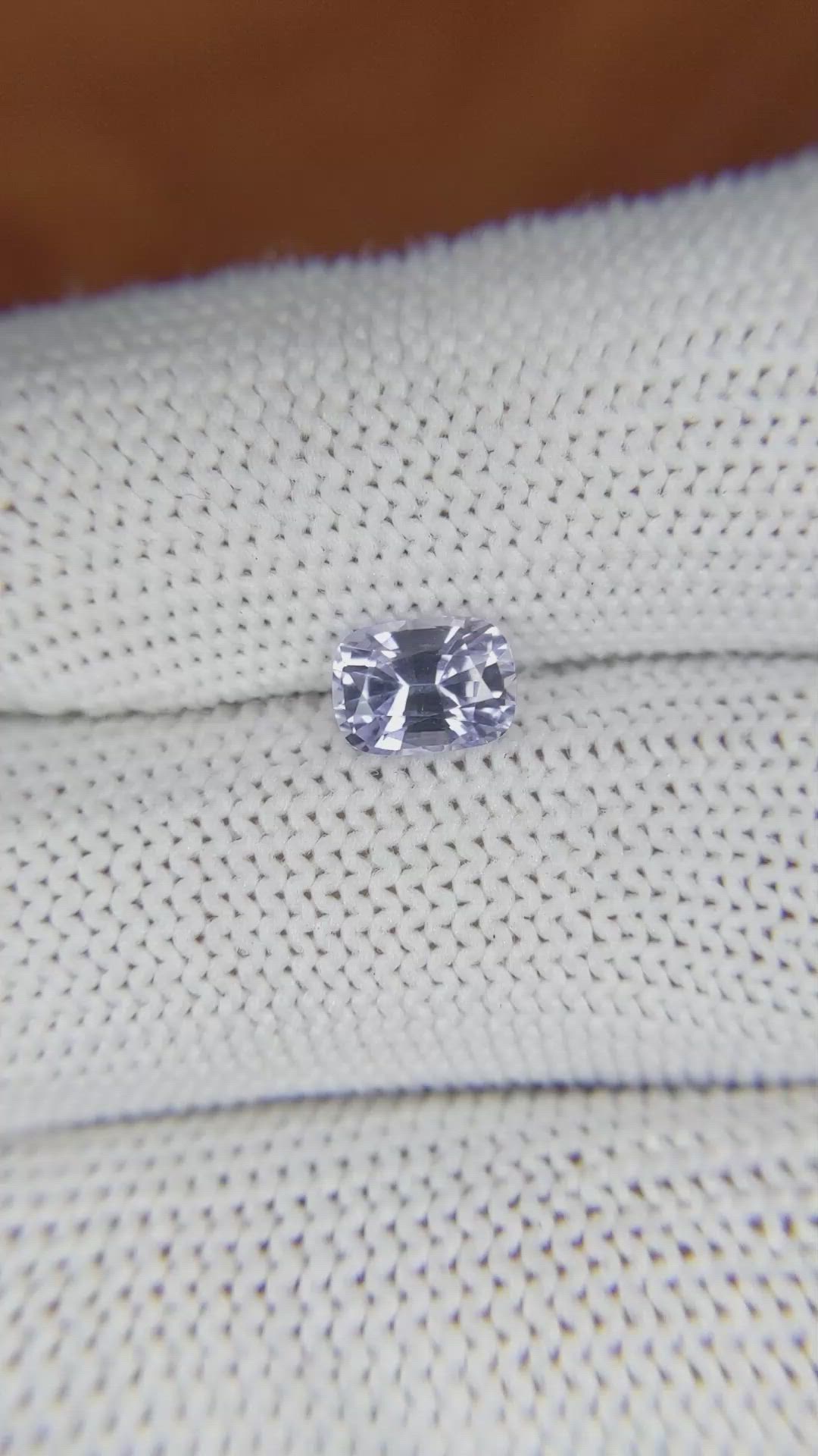 1.18 Ct. Blue Sapphire from Ceylon (Sri Lanka) Size Video