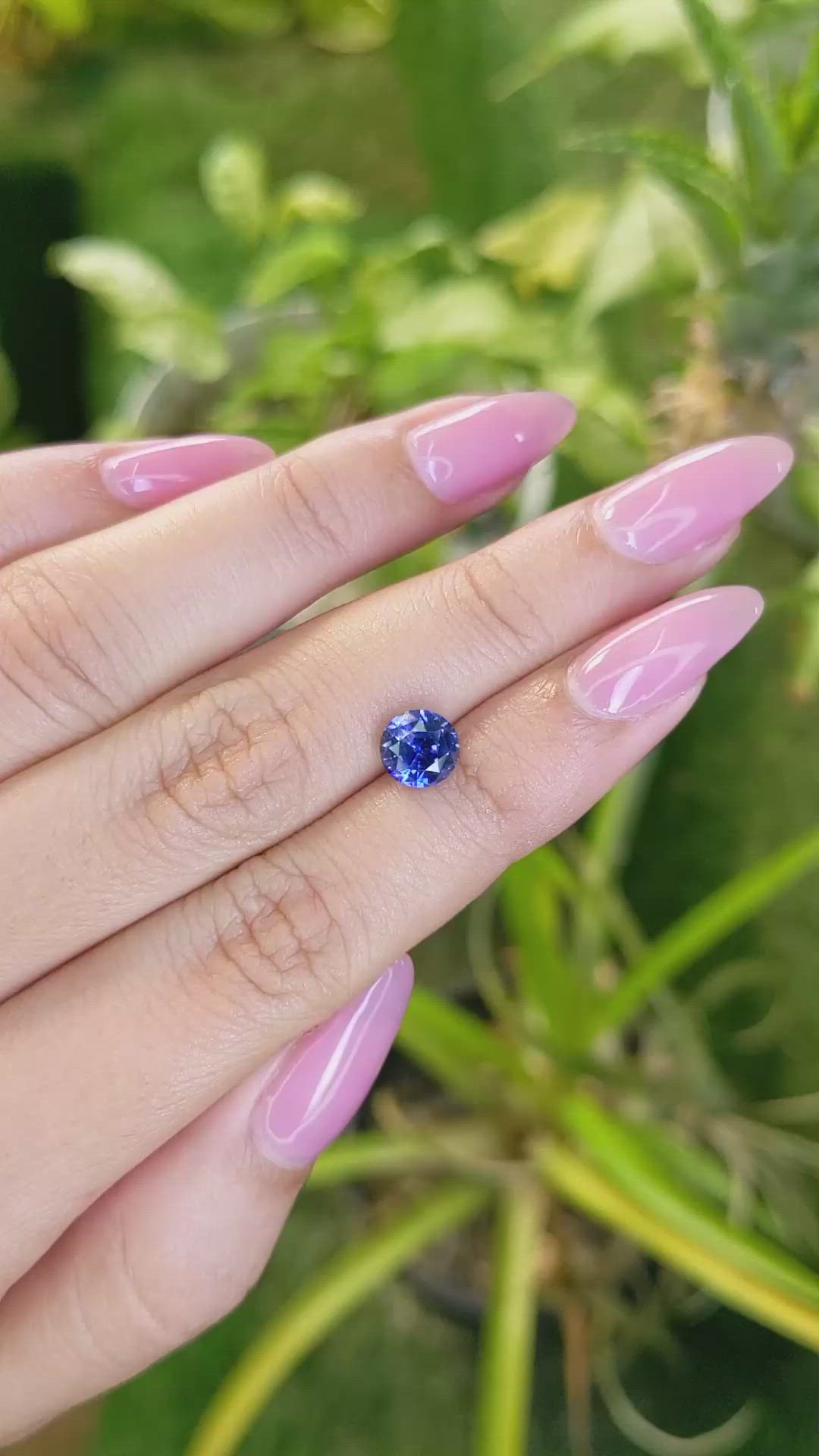 2.21 Ct. Blue Sapphire from Ceylon (Sri Lanka) Size Video