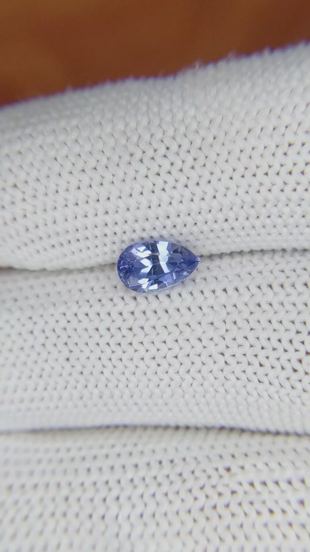 1.08 Ct. Blue Sapphire from Ceylon (Sri Lanka) Size Video