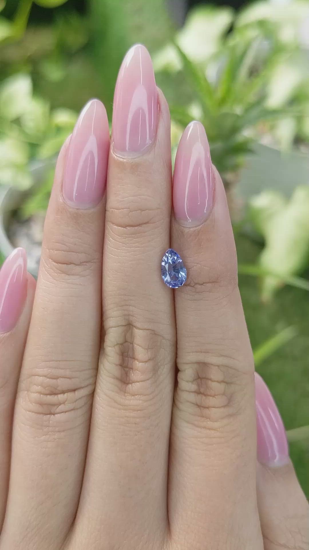 1.08 Ct. Blue Sapphire from Ceylon (Sri Lanka) Size Video