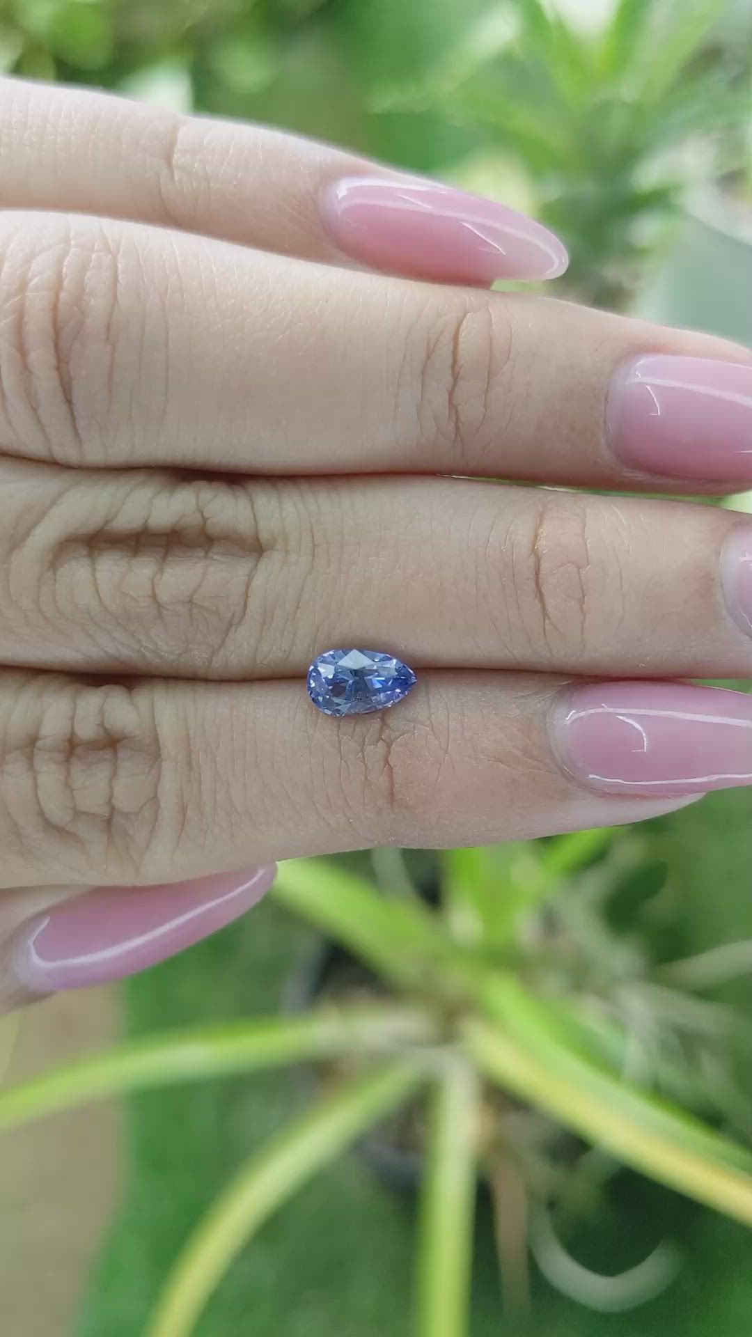 1.08 Ct. Blue Sapphire from Ceylon (Sri Lanka) Size Video