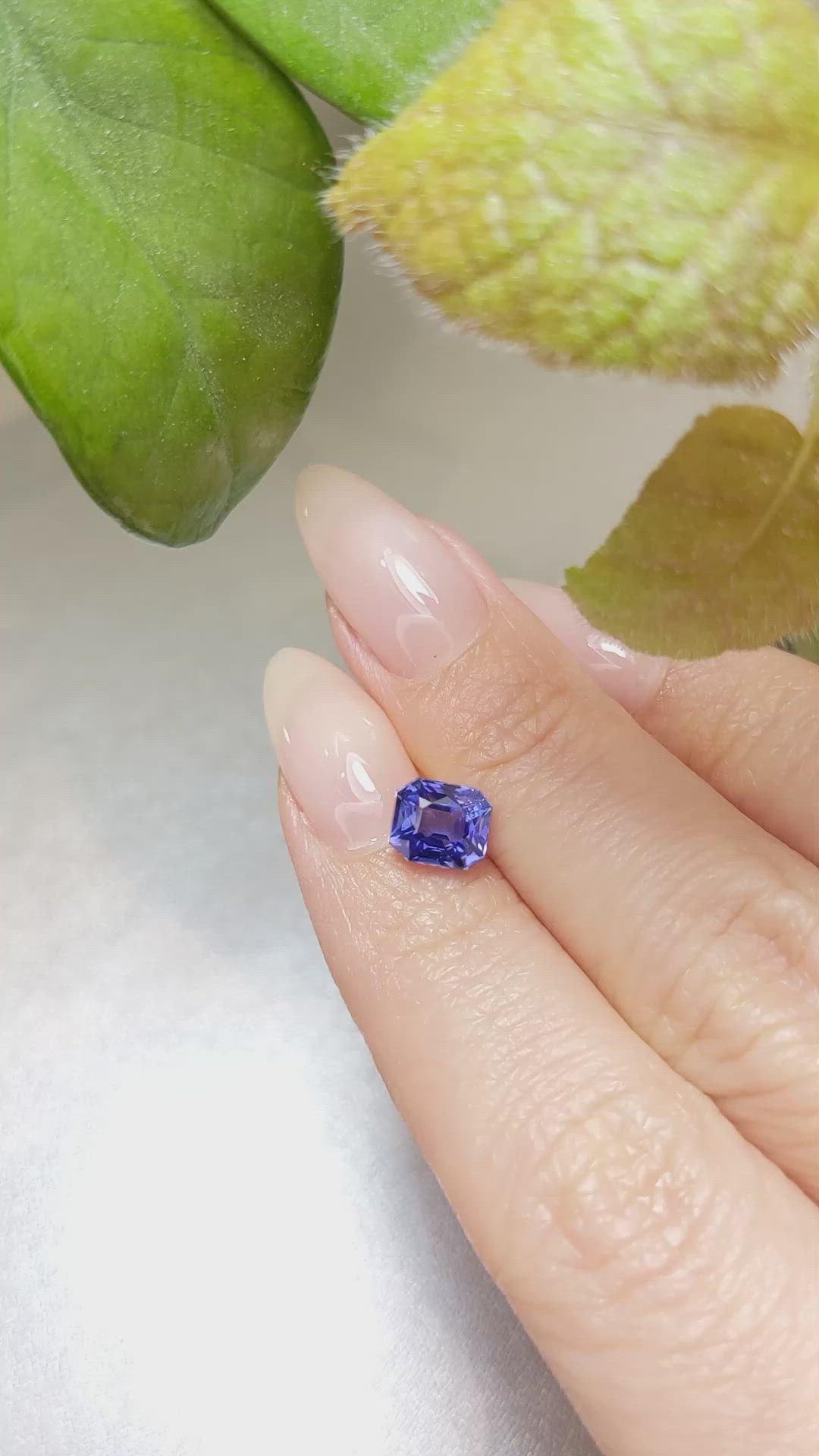 2.15 Ct. Blue Sapphire from Ceylon (Sri Lanka) Size Video