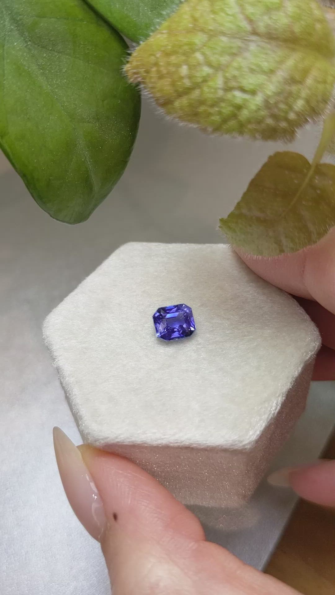 2.15 Ct. Blue Sapphire from Ceylon (Sri Lanka) Size Video