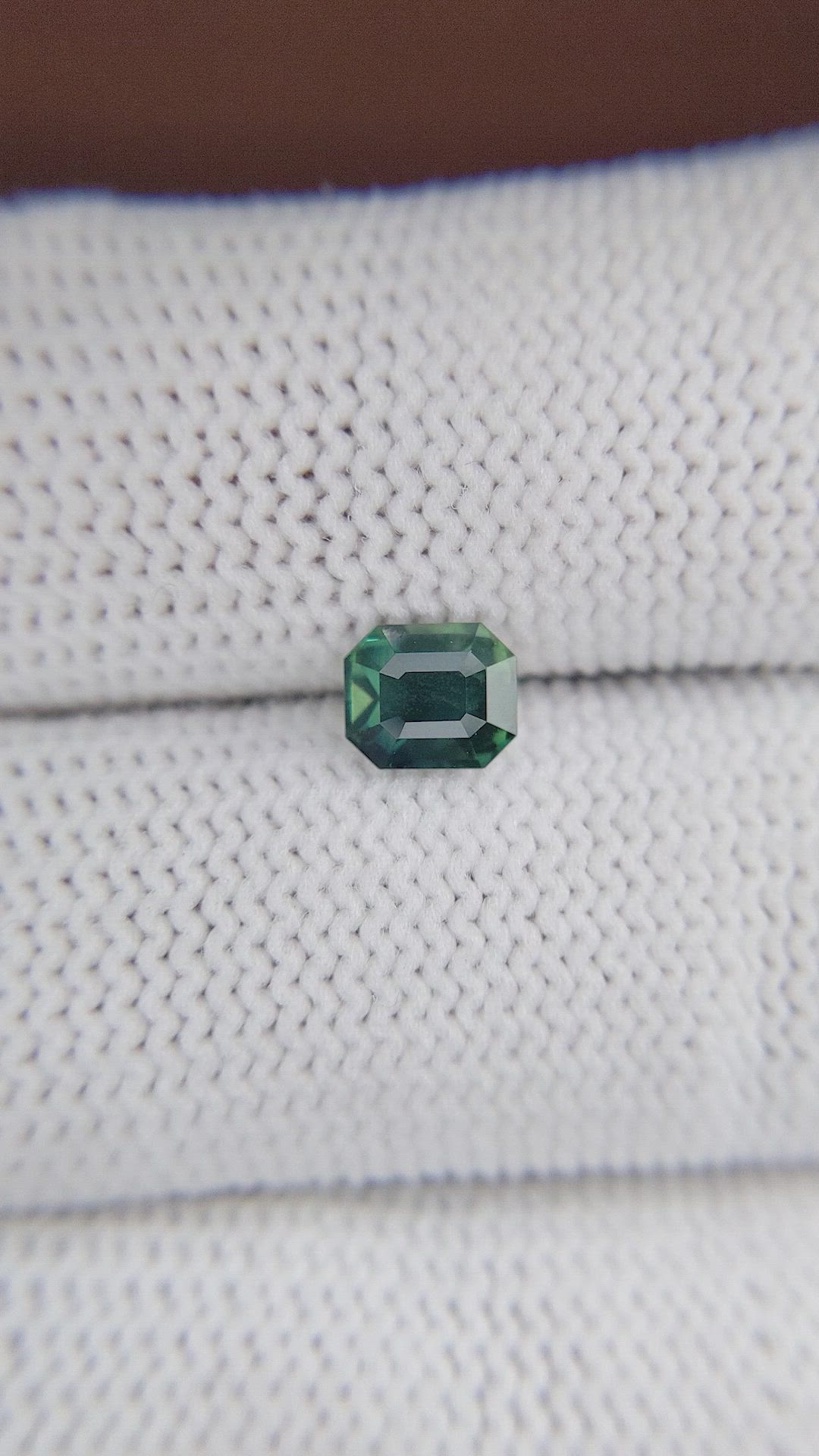 1.13 Ct. Bluish Green Sapphire from Madagascar Size Video