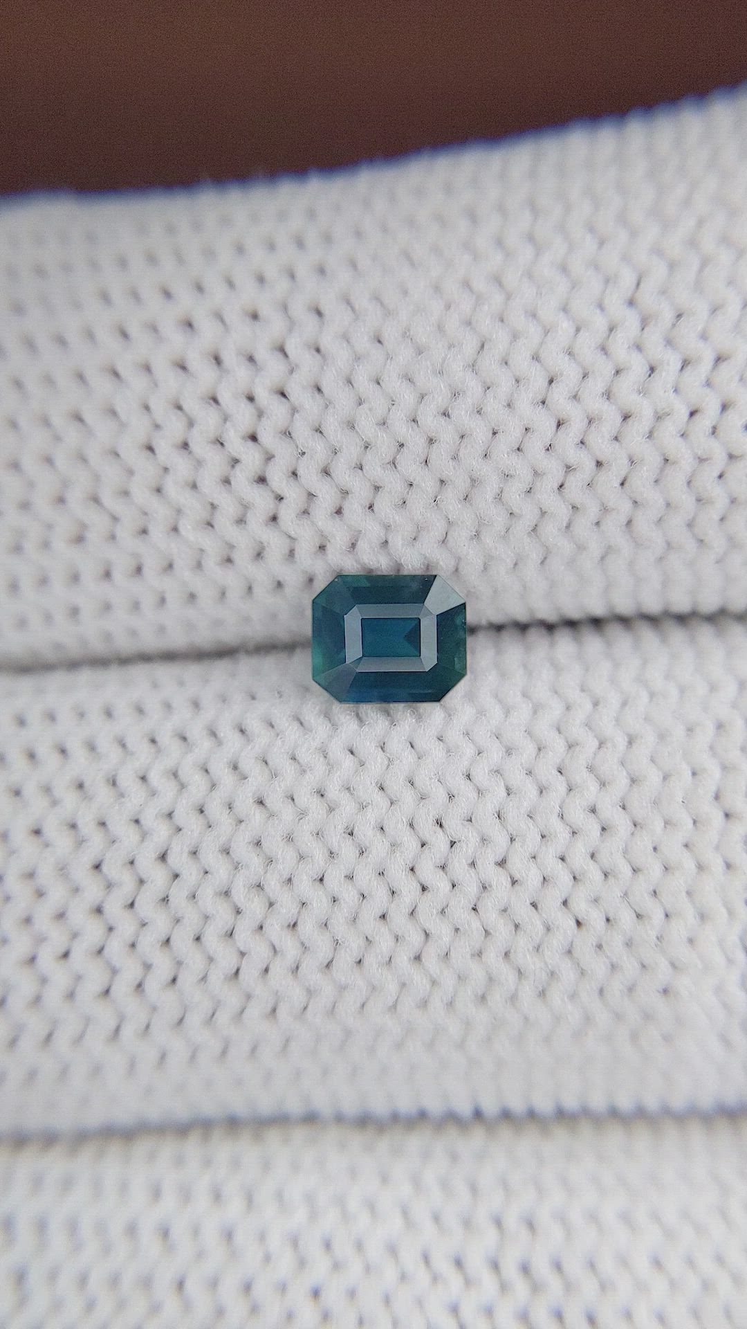 0.83 Ct. Greenish Blue Sapphire from Madagascar Size Video