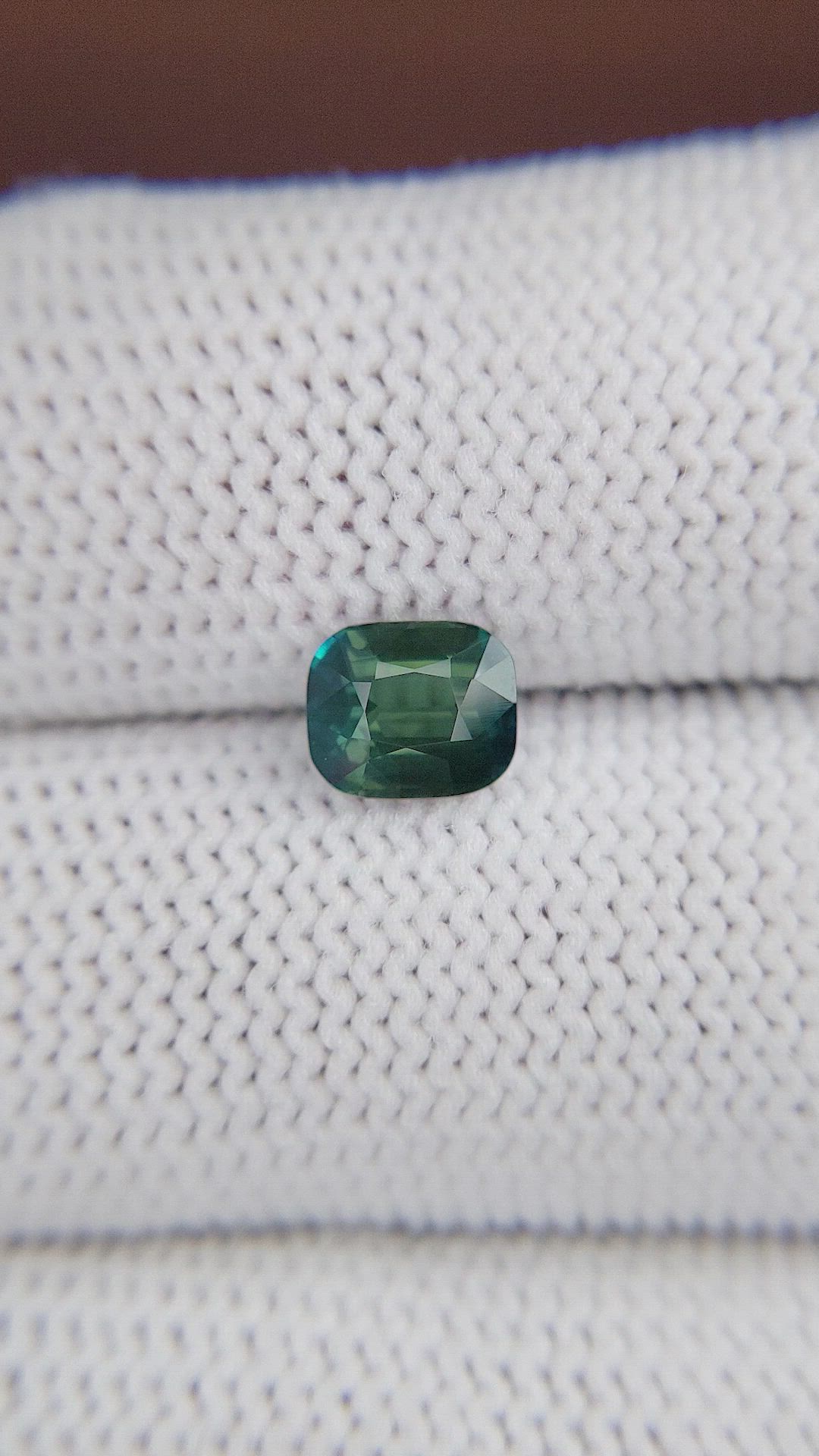 1.45 Ct. Bluish Green Sapphire from Madagascar Size Video