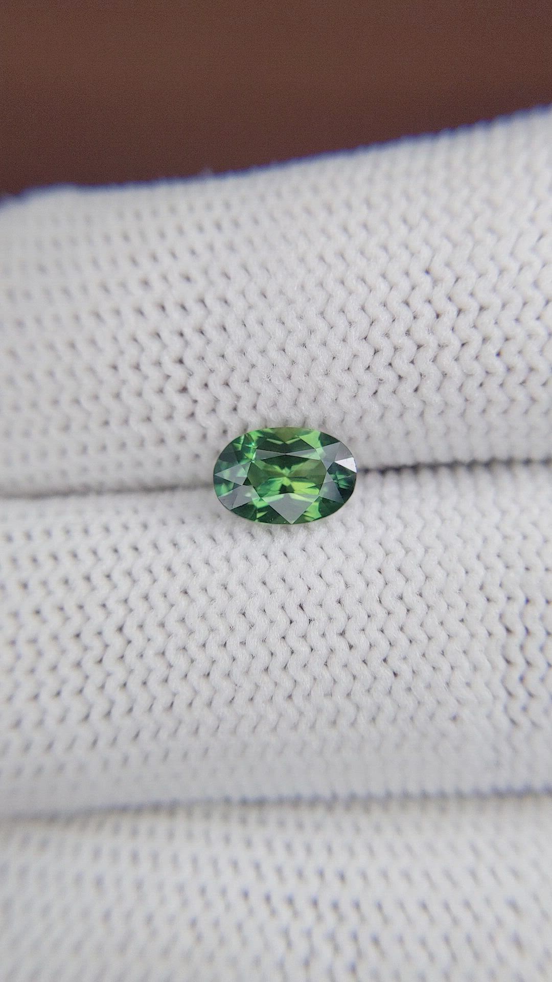 1.16 Ct. Green Sapphire from Madagascar Size Video