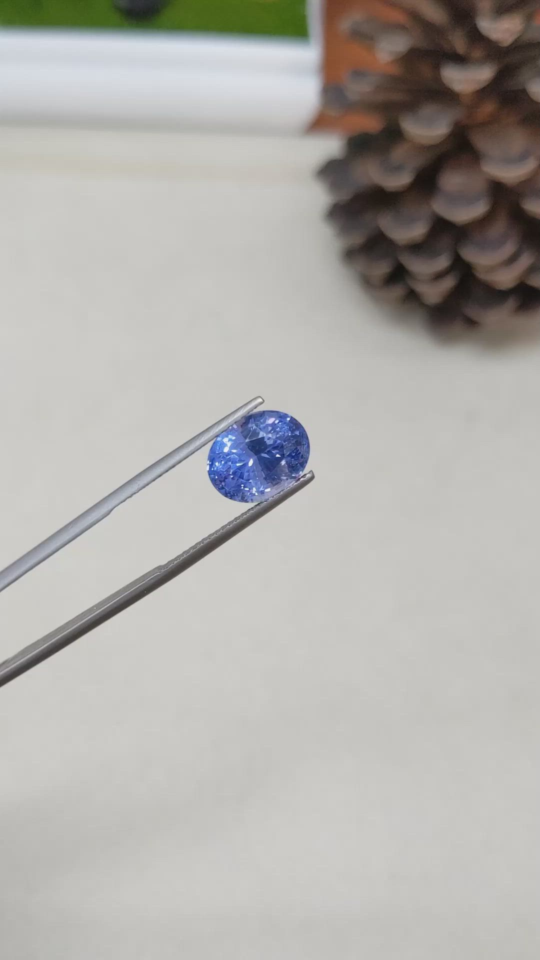 5.97 Ct. Blue Sapphire from Ceylon (Sri Lanka) Size Video