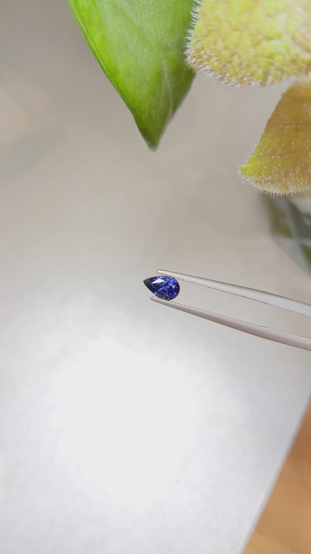 0.76 Ct. Blue Sapphire from Madagascar Size Video