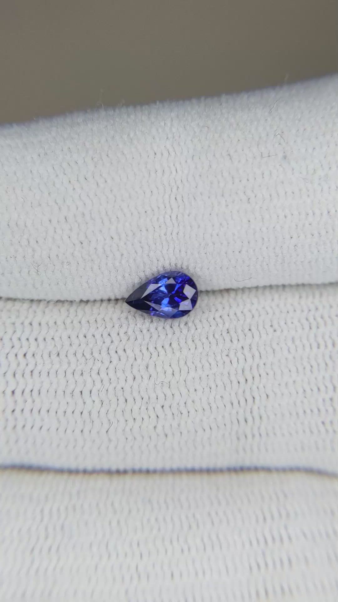 0.76 Ct. Blue Sapphire from Madagascar Size Video