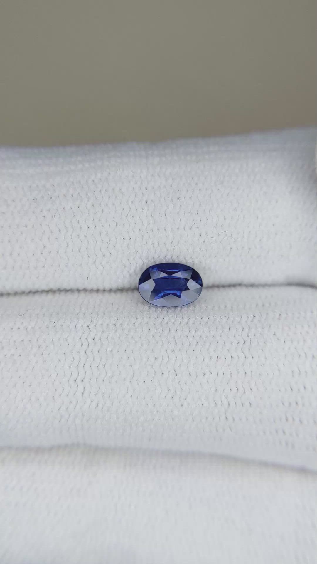 0.57 Ct. Blue Sapphire from Madagascar Size Video