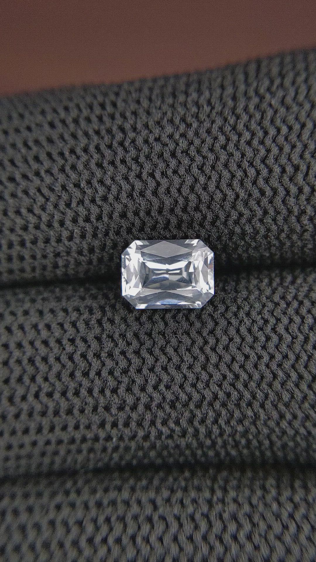 1.57 Ct. White Sapphire from Ceylon (Sri Lanka) Size Video