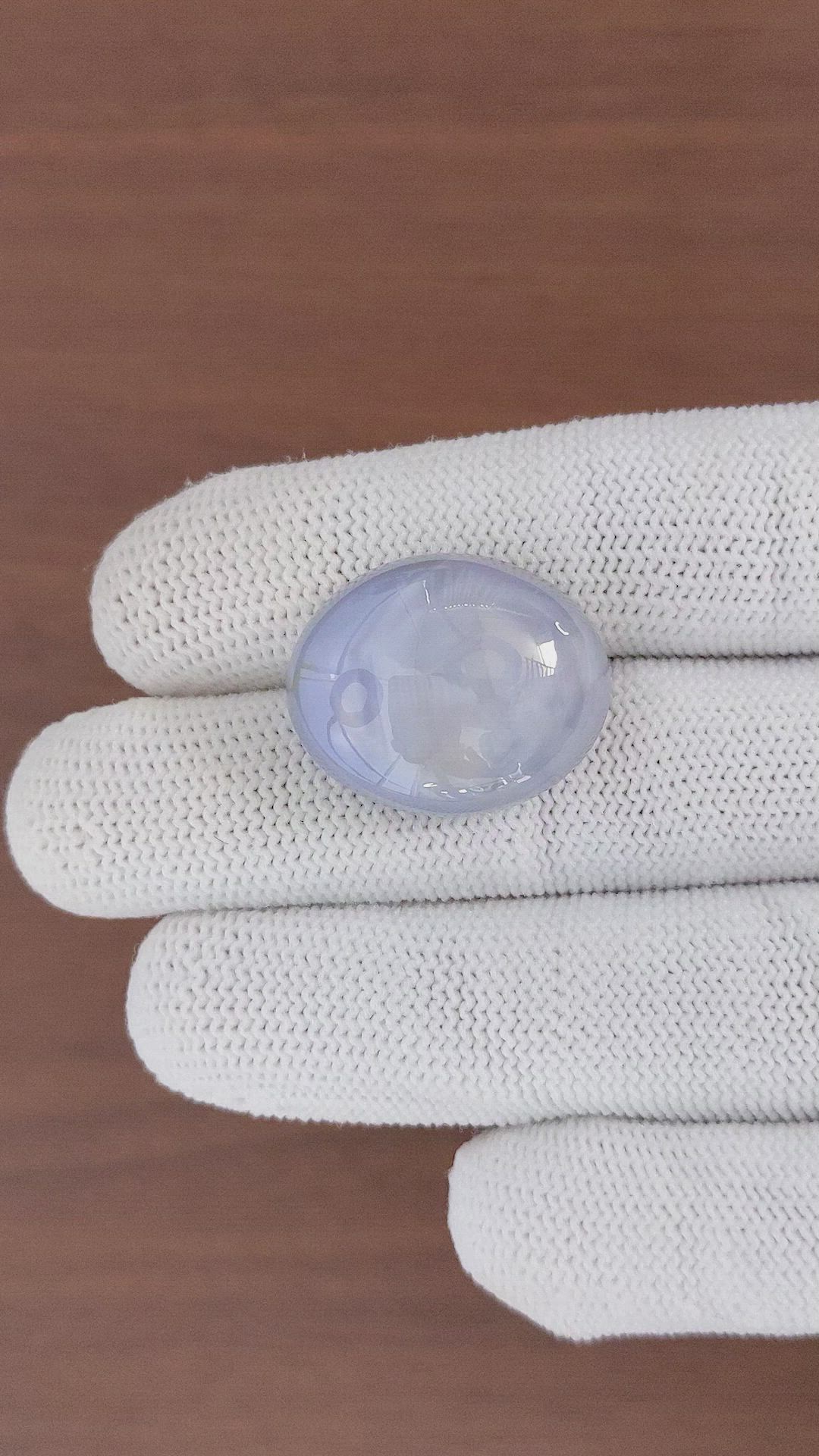 52.65 Ct. Grey Star Sapphire from Ceylon (Sri Lanka) Size Video