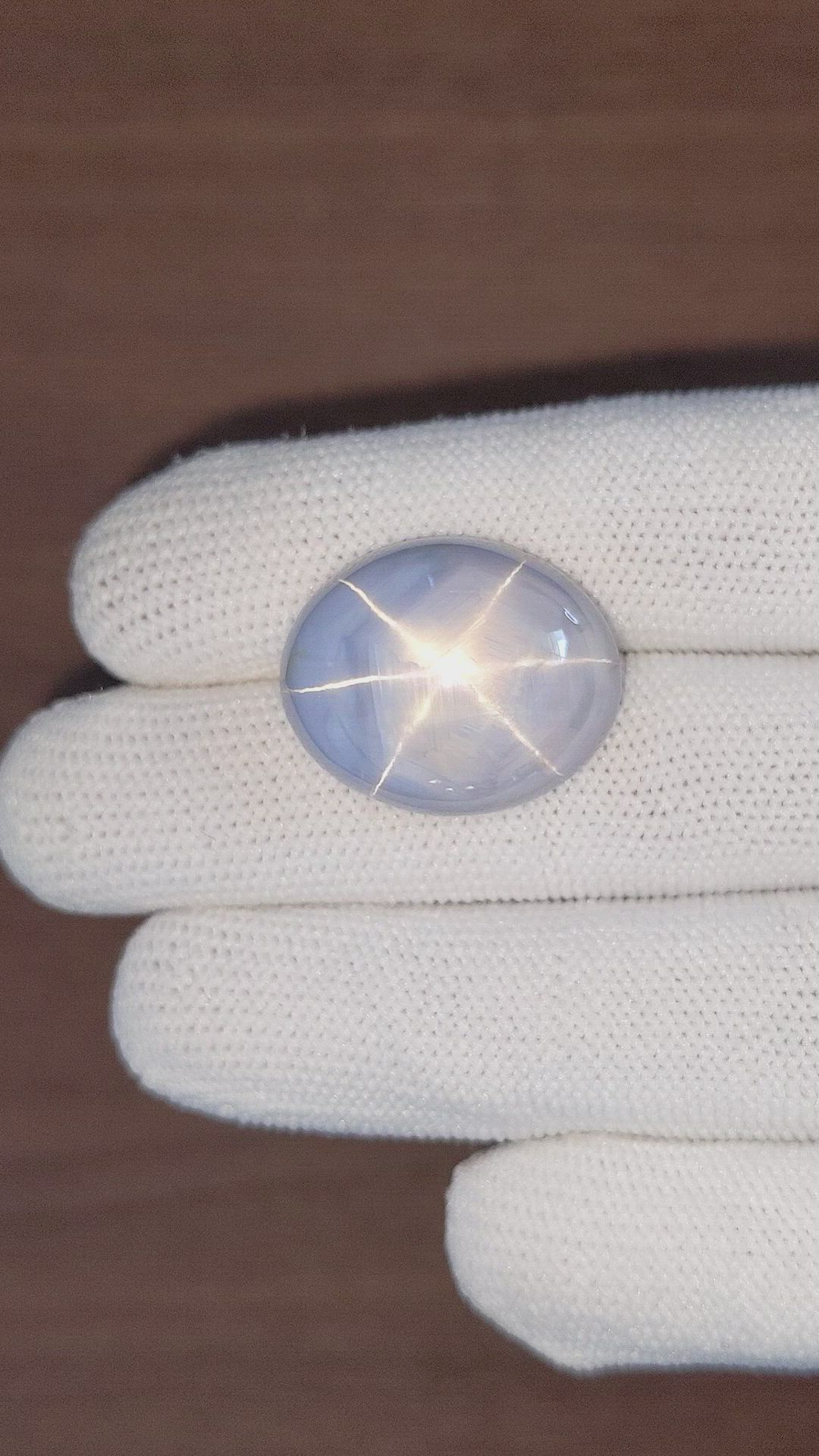 52.65 Ct. Grey Star Sapphire from Ceylon (Sri Lanka) Size Video