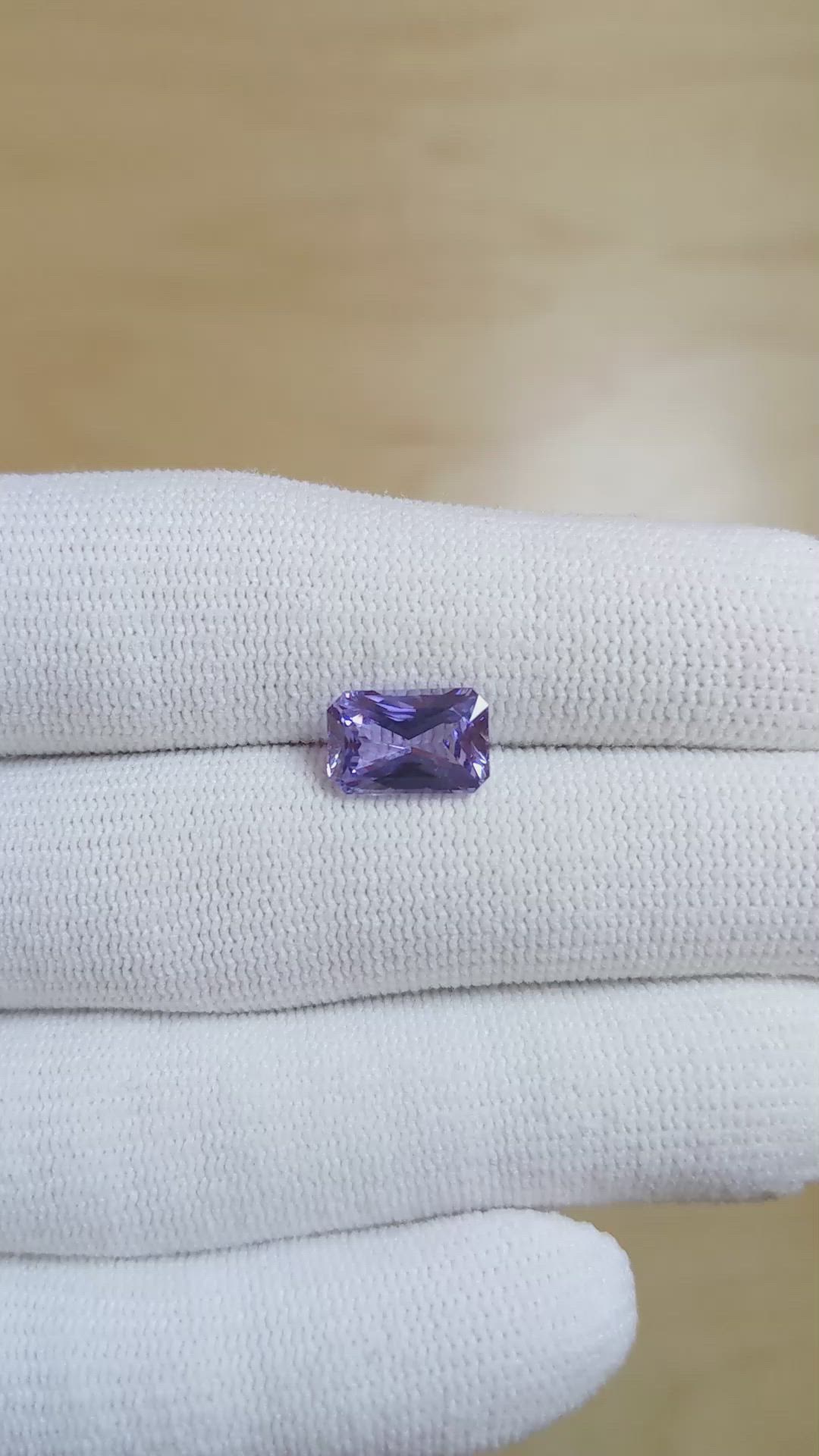 3.06 Ct. Color Change Sapphire from Ceylon (Sri Lanka) Size Video