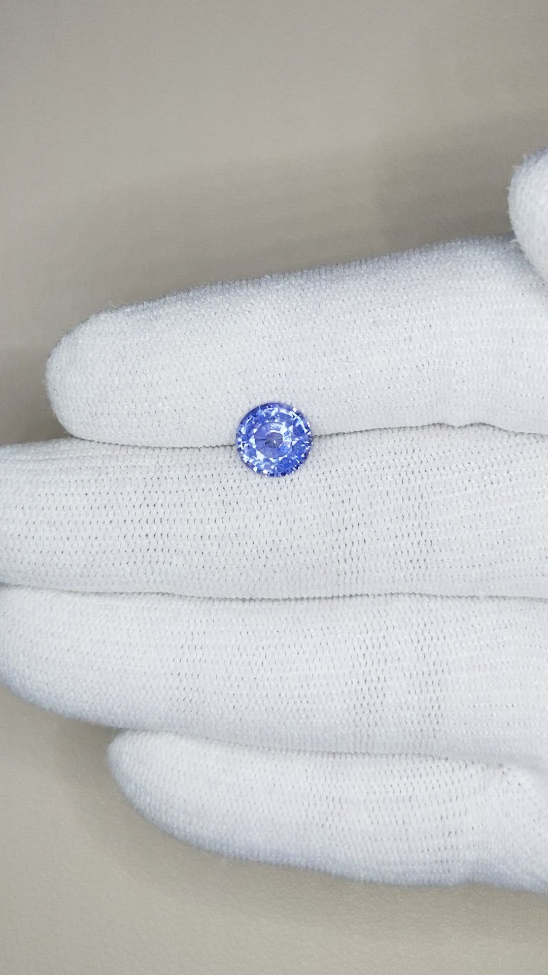 1.87 Ct. Purplish Blue Sapphire from Ceylon (Sri Lanka) Size Video