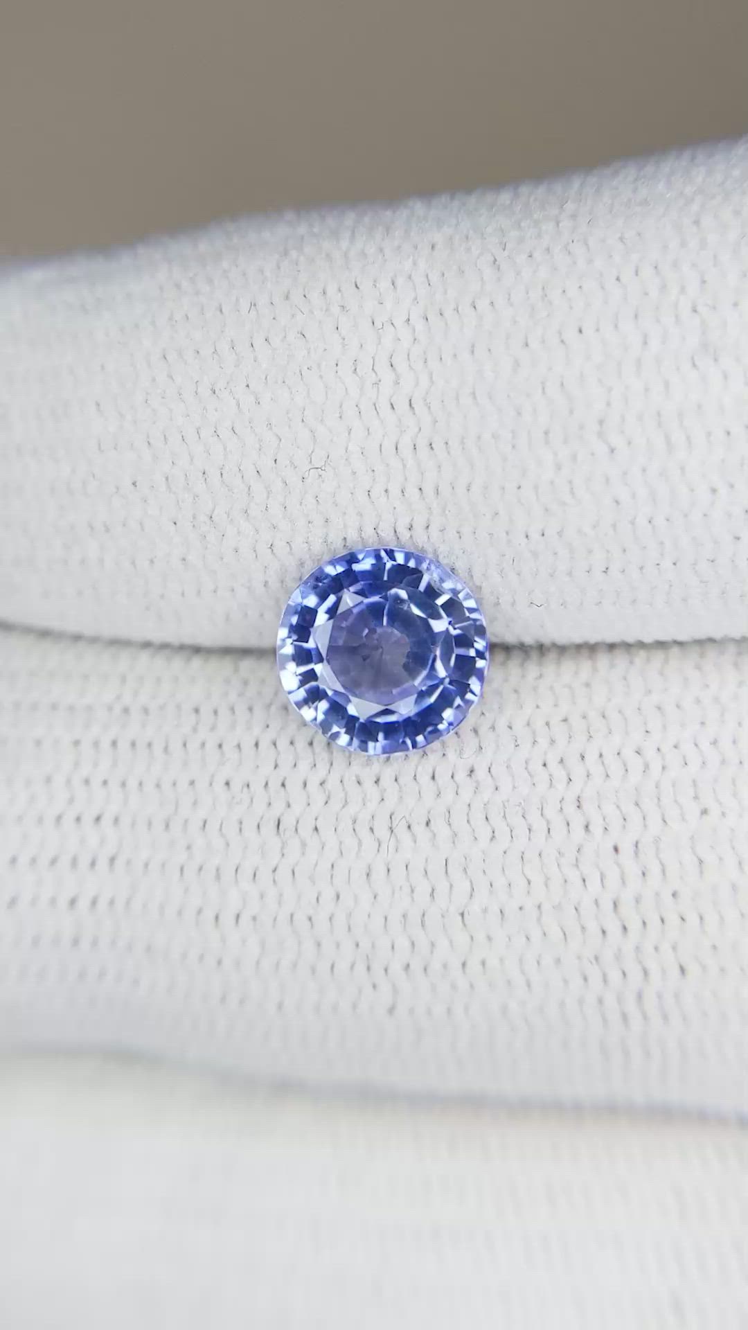 1.87 Ct. Purplish Blue Sapphire from Ceylon (Sri Lanka) Size Video