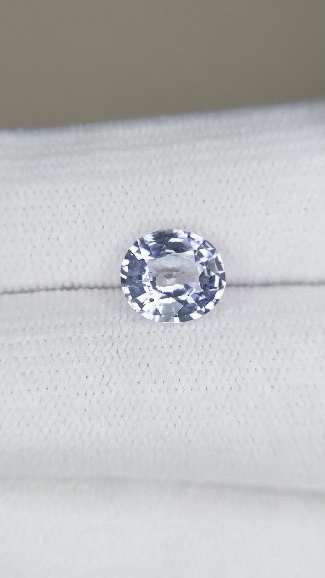 1.87 Ct. Violet Sapphire from Ceylon (Sri Lanka) Size Video