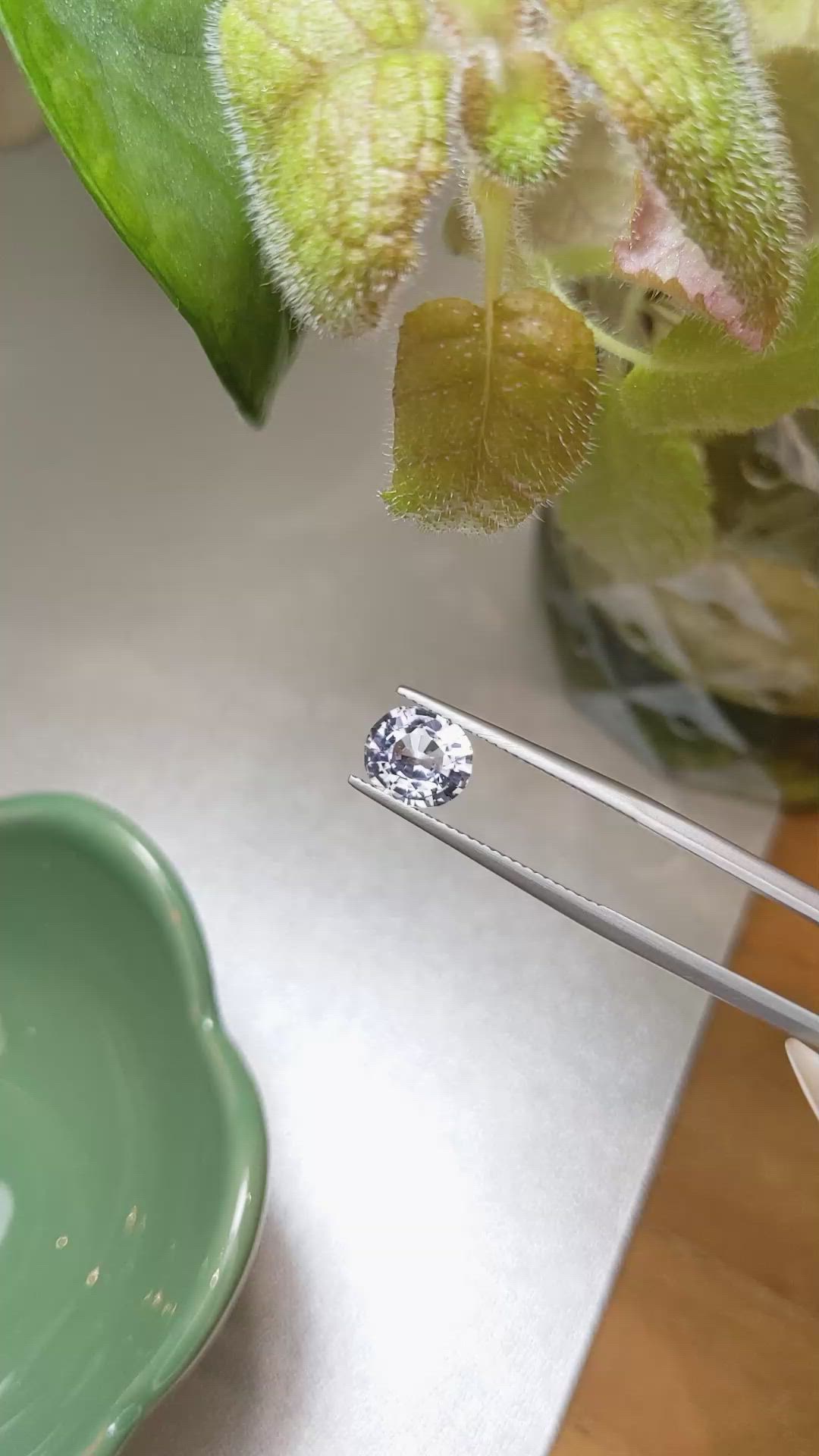 1.87 Ct. Violet Sapphire from Ceylon (Sri Lanka) Size Video